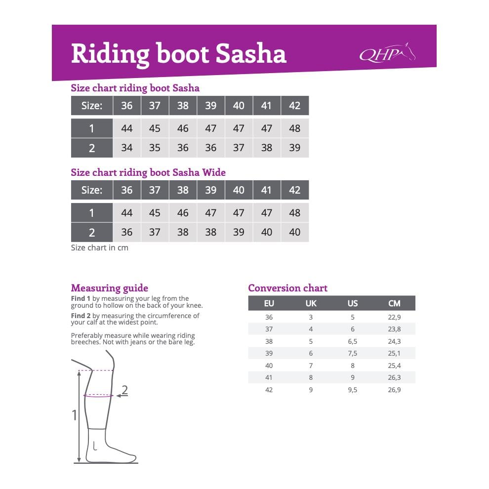 Bottes d'équitation Sasha - noir