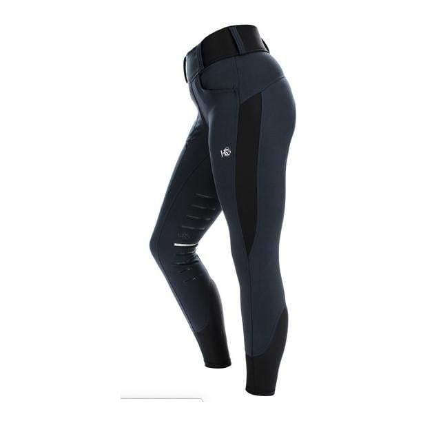 Reitleggings Hybrid Pull-Up Damen - navy