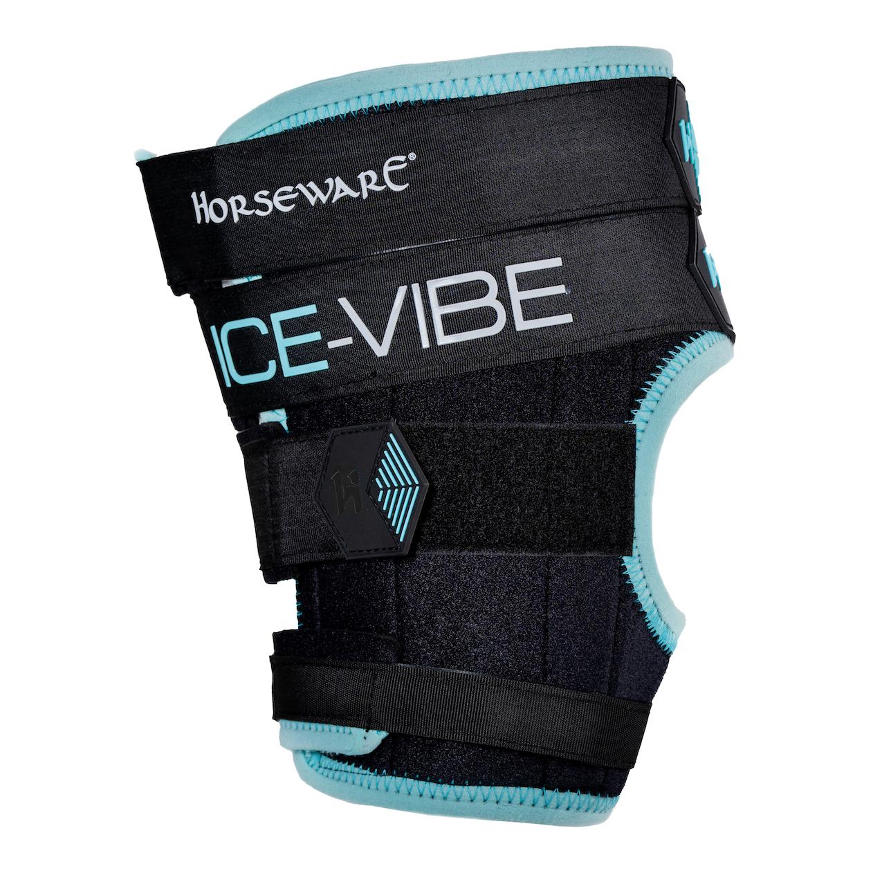 Horseware Ice-Vibe Hock Wrap - Black/Aqua -