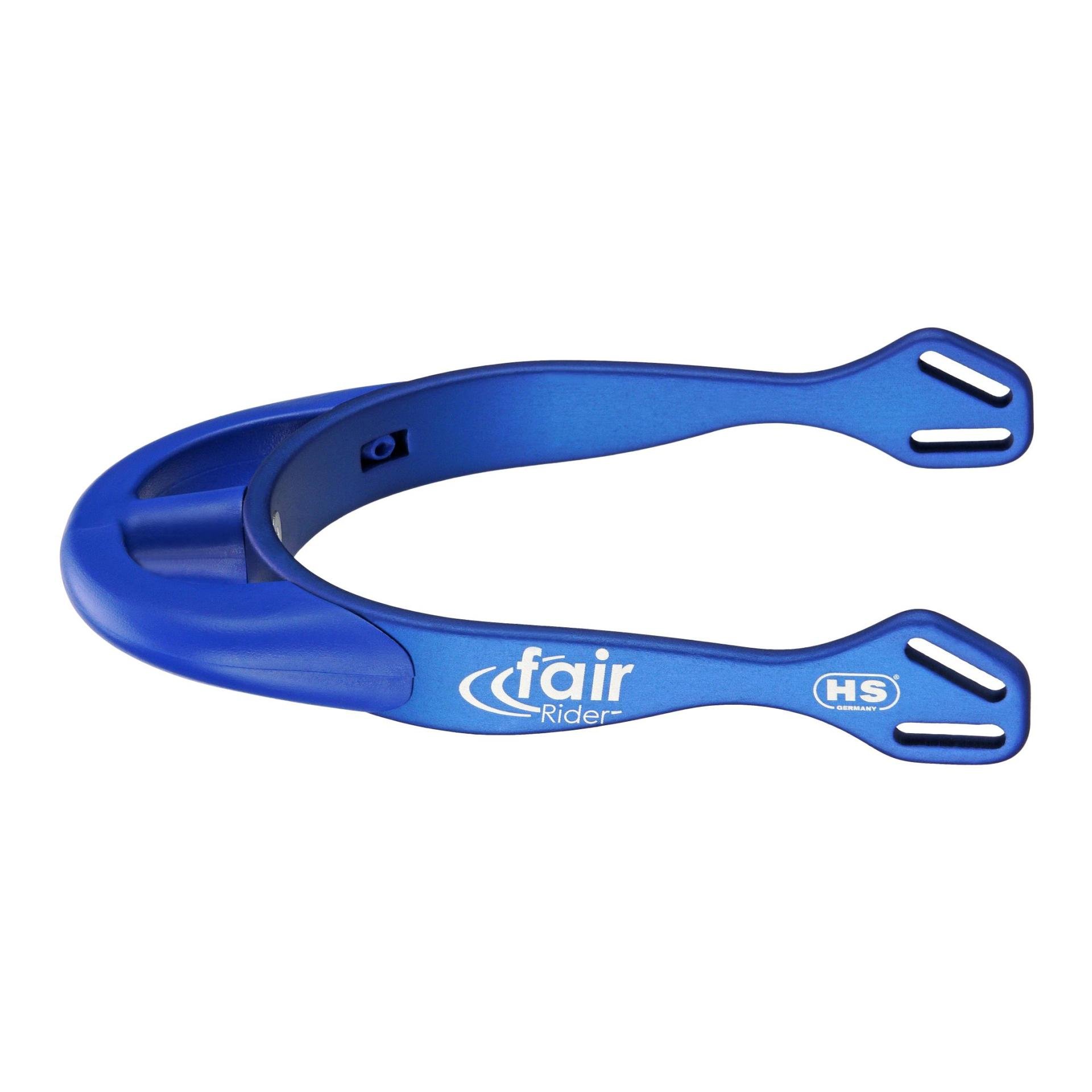 fairRider Sporen rund - blau / Hals blau