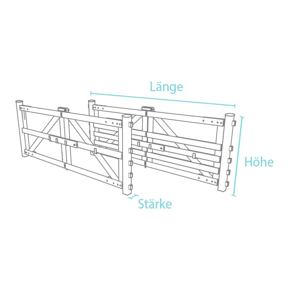 a79b5b0fe66c490eaf47aaddeecbb4c7 Koppeltor einflüglig - Höhe 150 cm