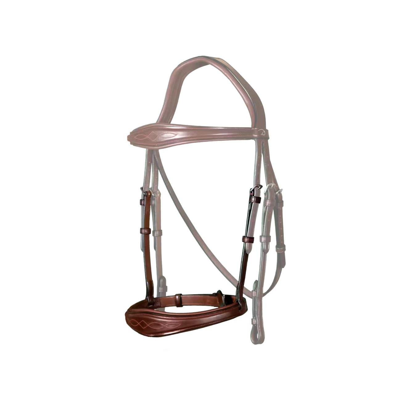 Anatomic noseband without flash Anatomic noseband without flash