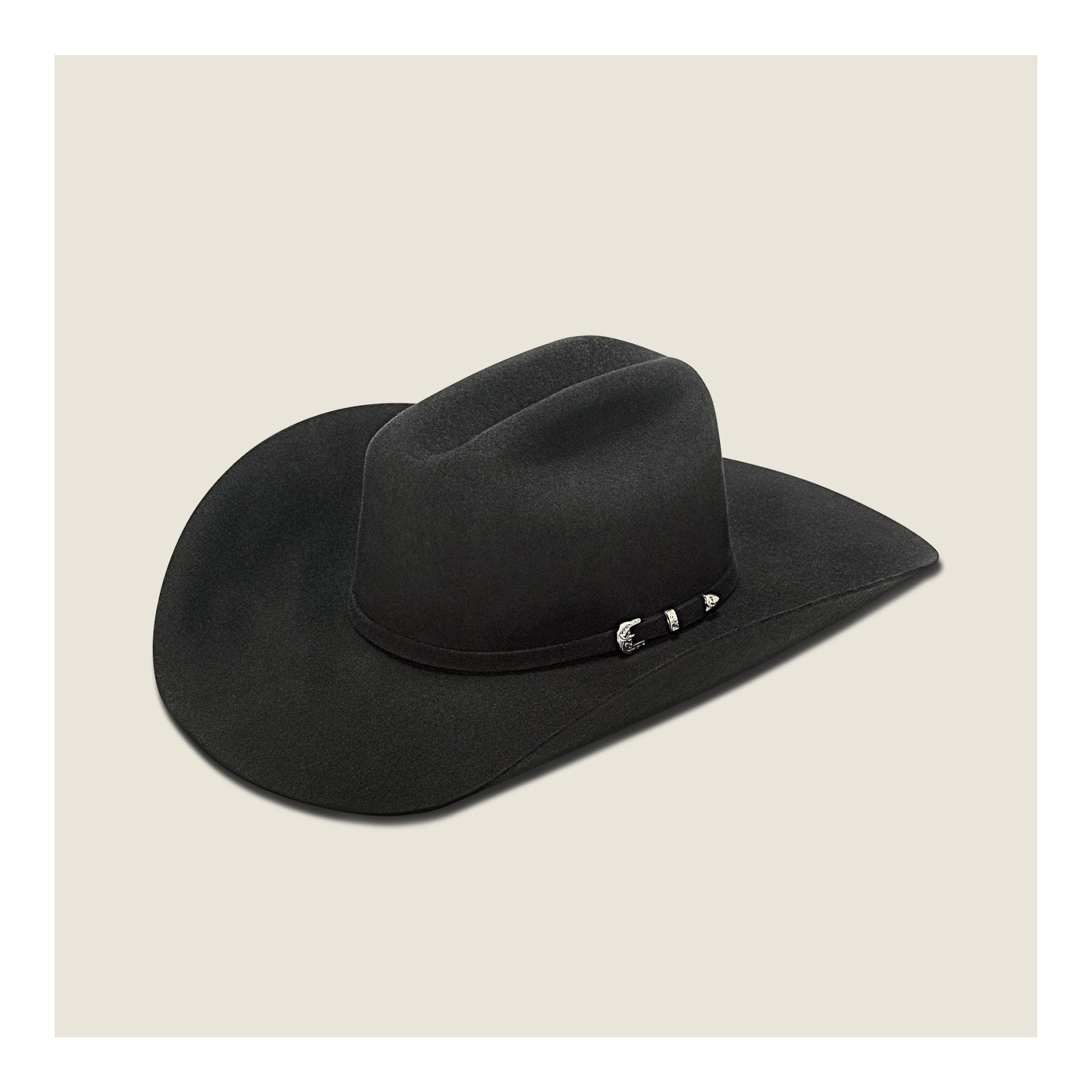 Chapeau en feutre western avec boucle