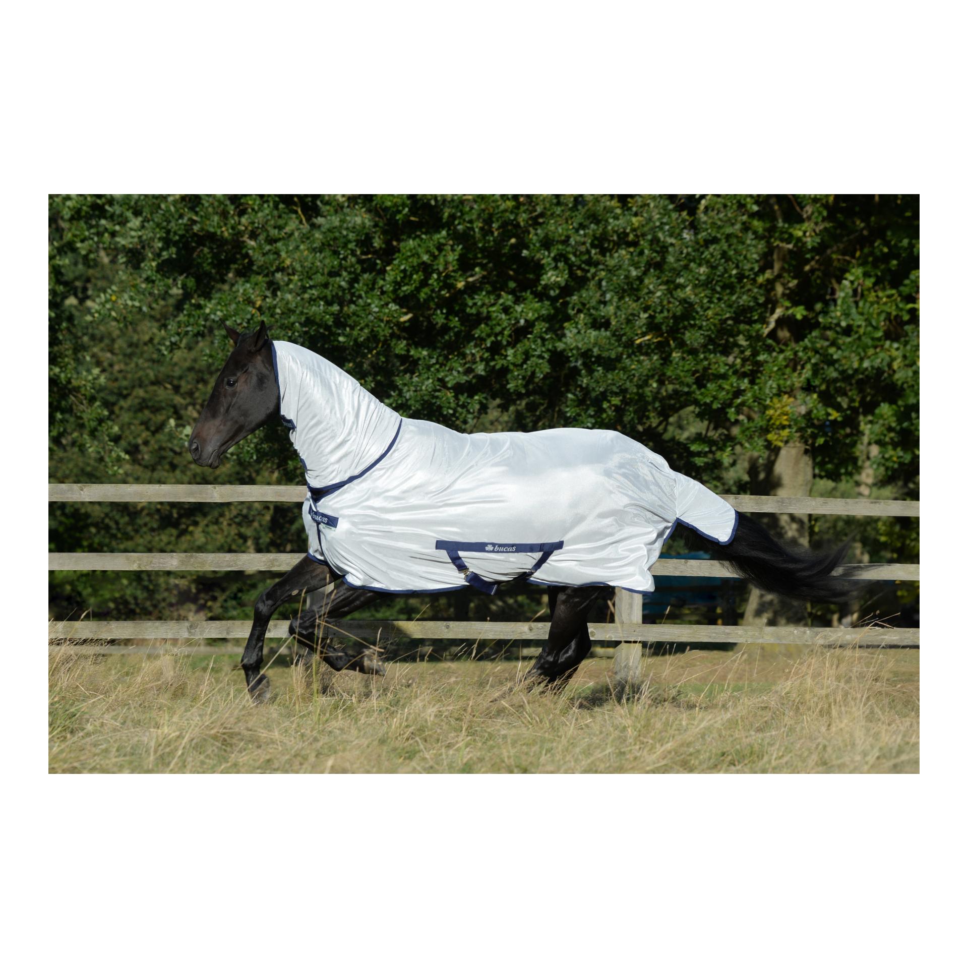 Couverture anti-mouches Freedom avec couvre-cou - argenté Couverture anti-mouches Freedom avec couvre-cou - argenté