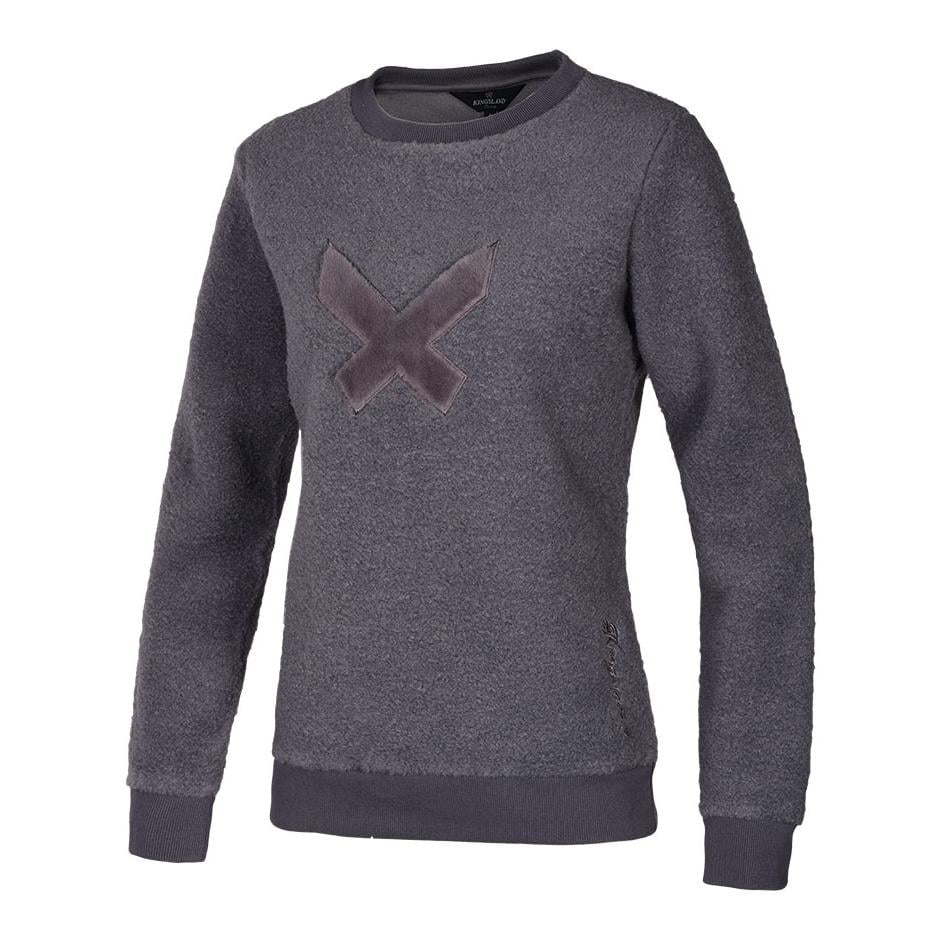 Pullover à col rond KLTia pour femmes - gris foncé Pullover à col rond KLTia pour femmes - gris foncé