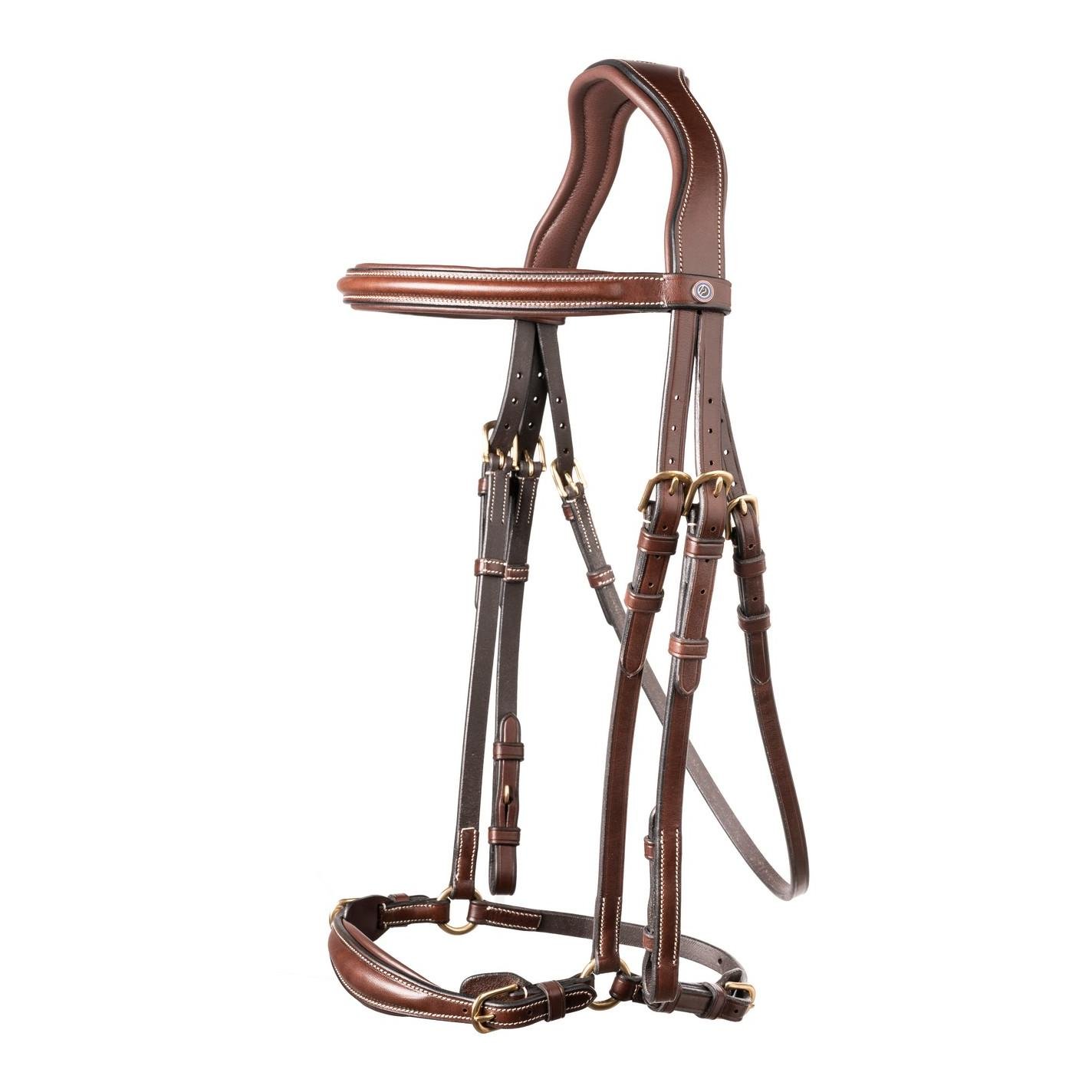 Bridon Barcelona hannovrien & muserolle réglable Bridon Barcelona hannovrien & muserolle réglable