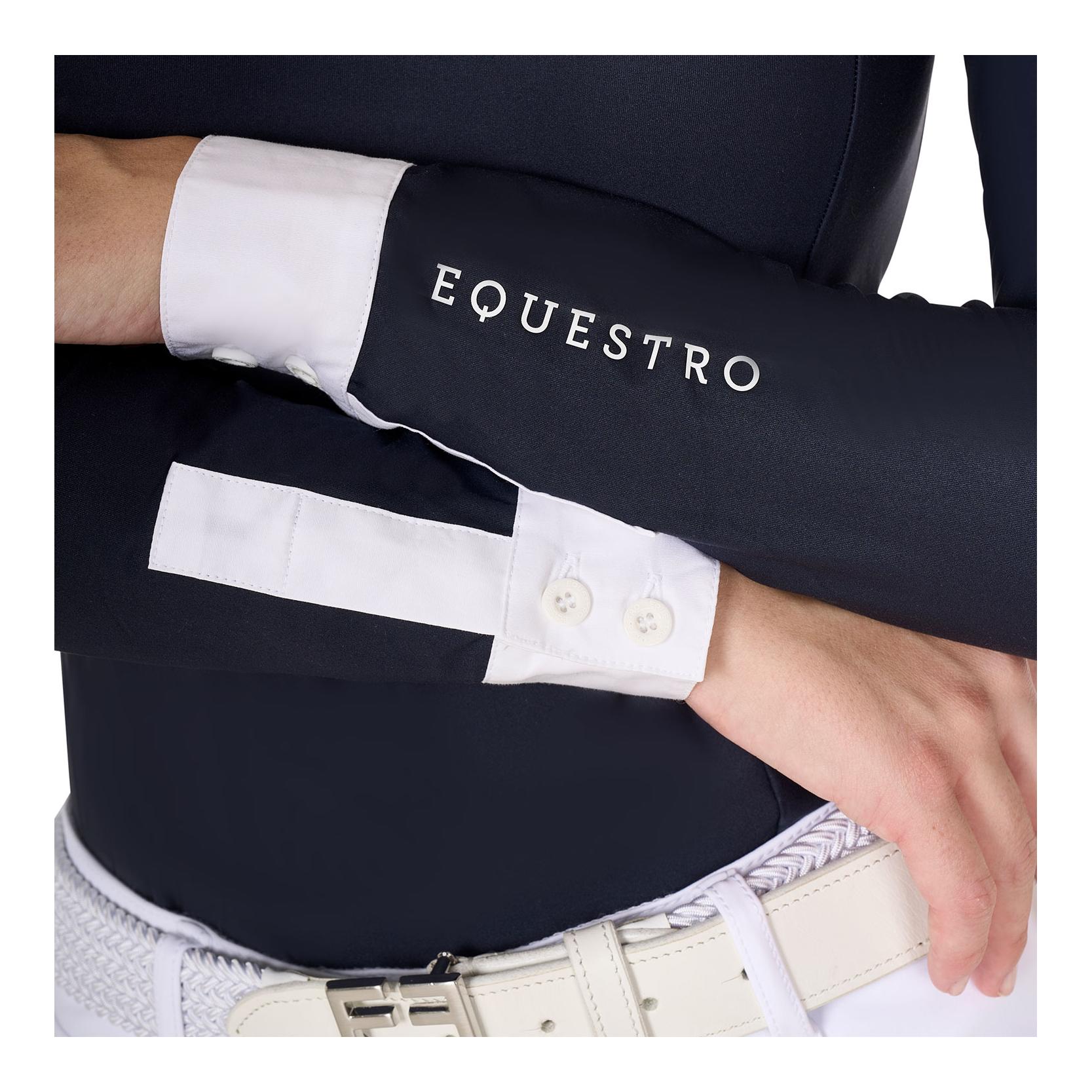 Turniershirt Plisee Langarm Damen