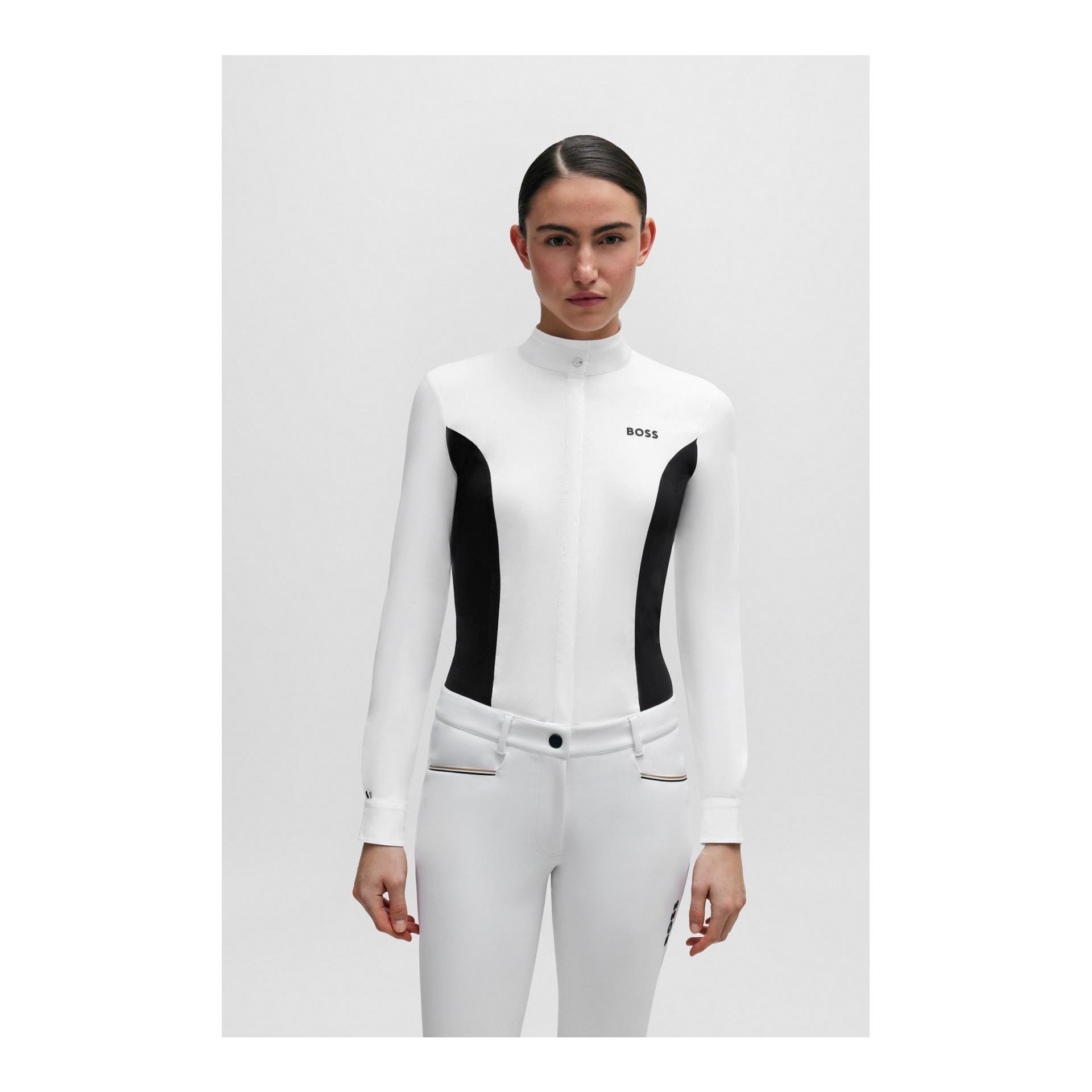 Turnierbluse Emma Flower Print Damen 