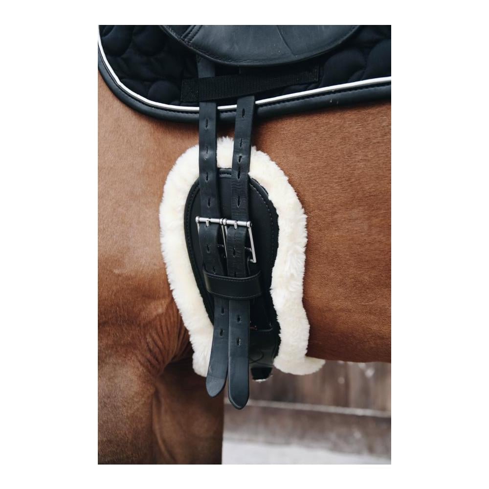 Kurzgurt Sheepskin Dressage - schwarz/natur Kurzgurt Sheepskin Dressage - schwarz/natur