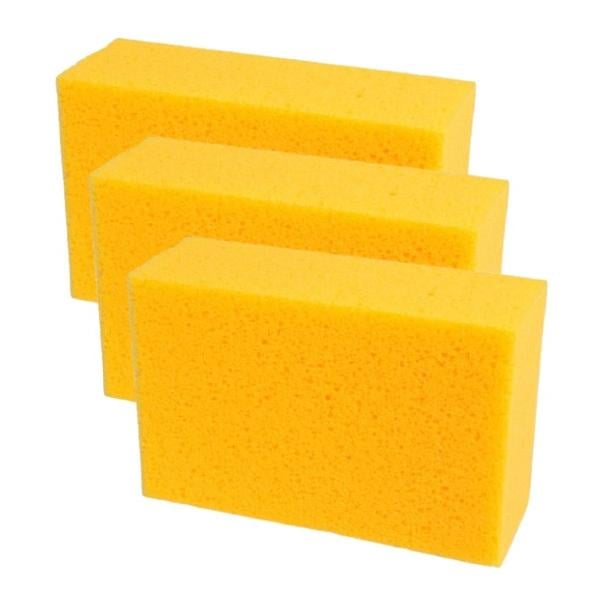 3er-Schwammset - gelb