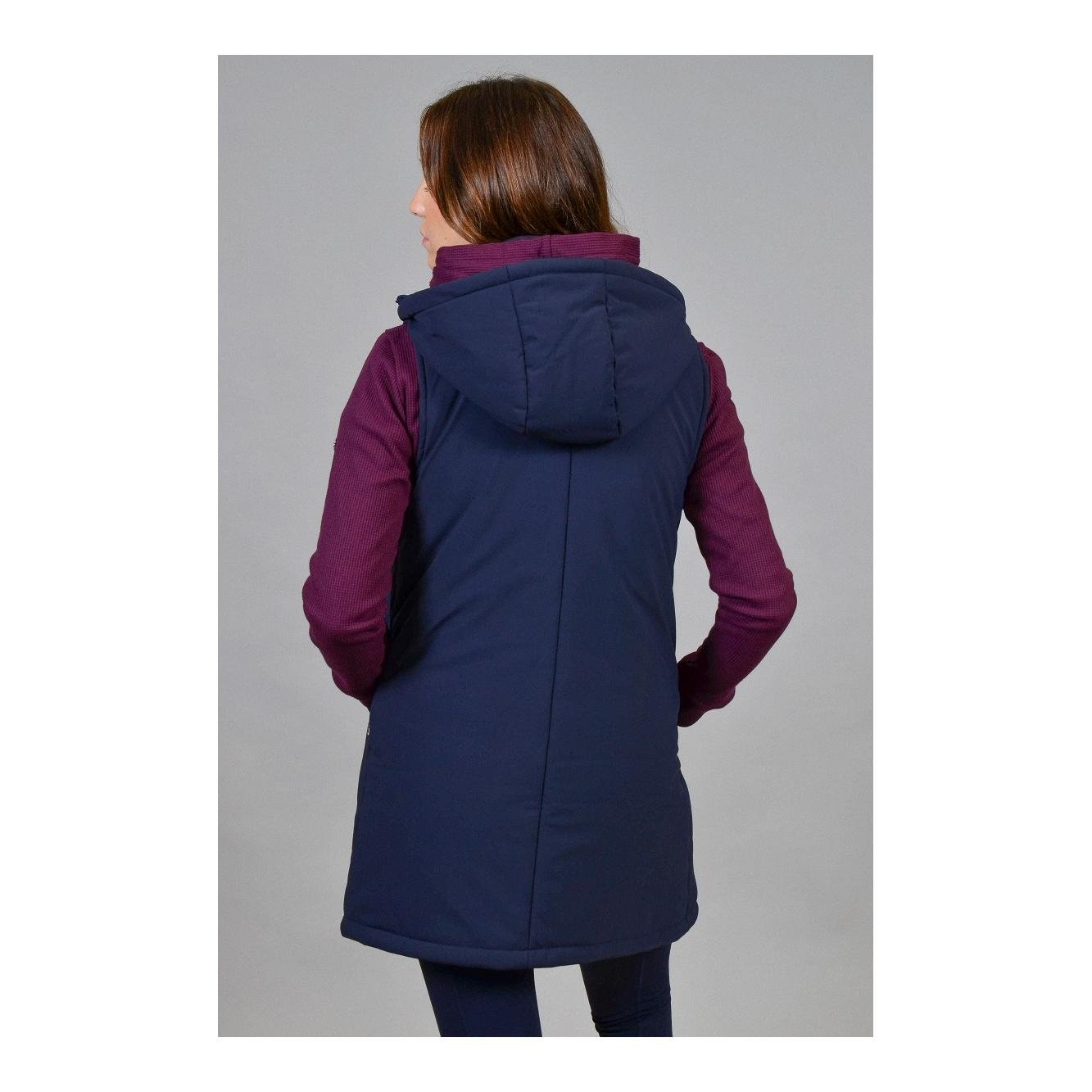 Gilet long Booster Femmes – bleu marine