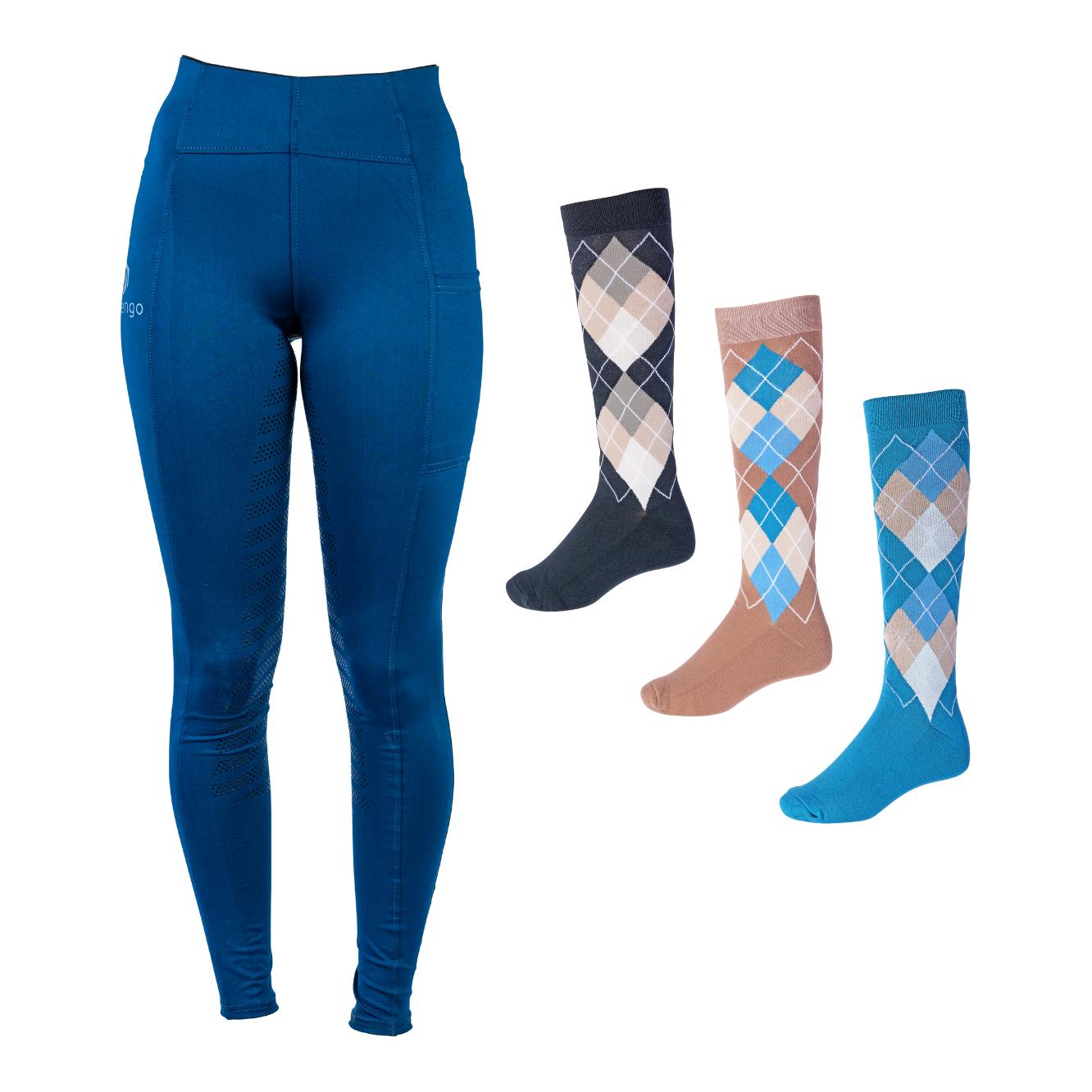 Spar-Set Reitleggings Eléonore + gratis Reitsocken Check Spar-Set Reitleggings Eléonore + gratis Reitsocken Check