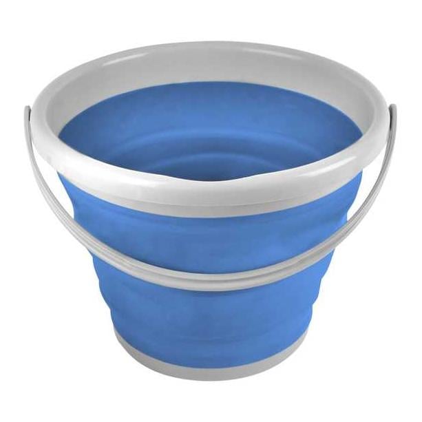 Faltbarer Eimer - azurblau