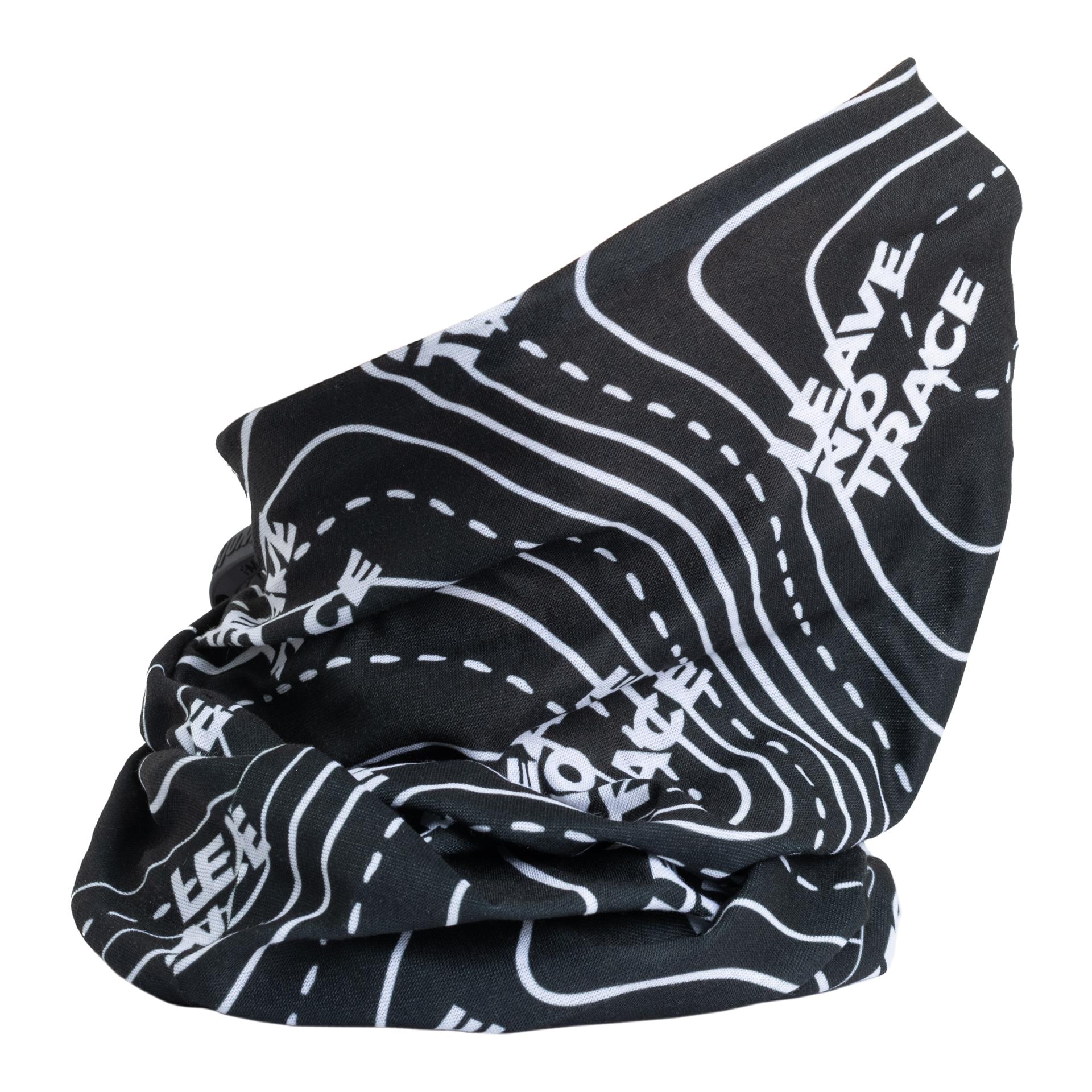 Foulard multifonction écharpe Leave no trace – noir