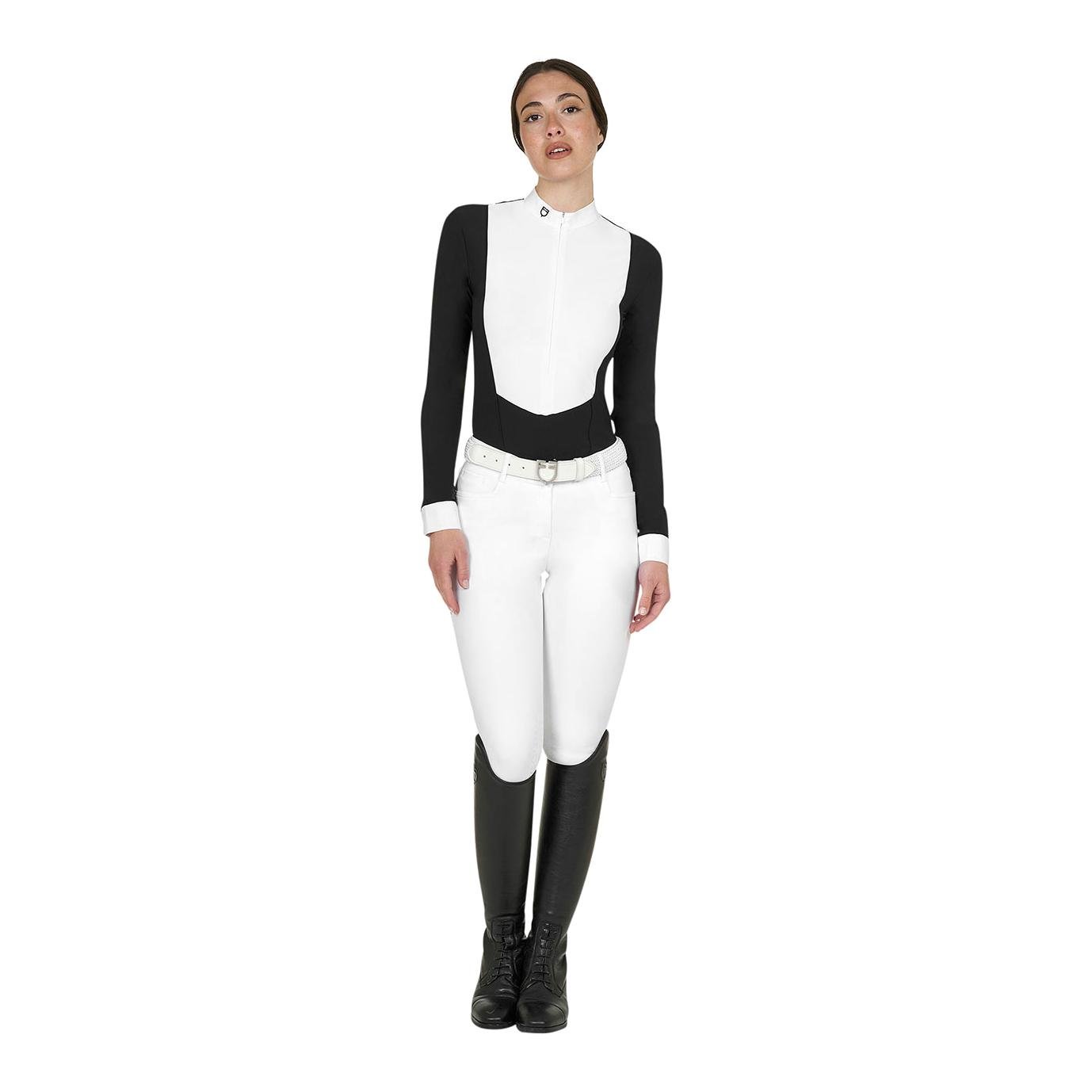 Equestro Turniershirt Invisible Zip Langarm