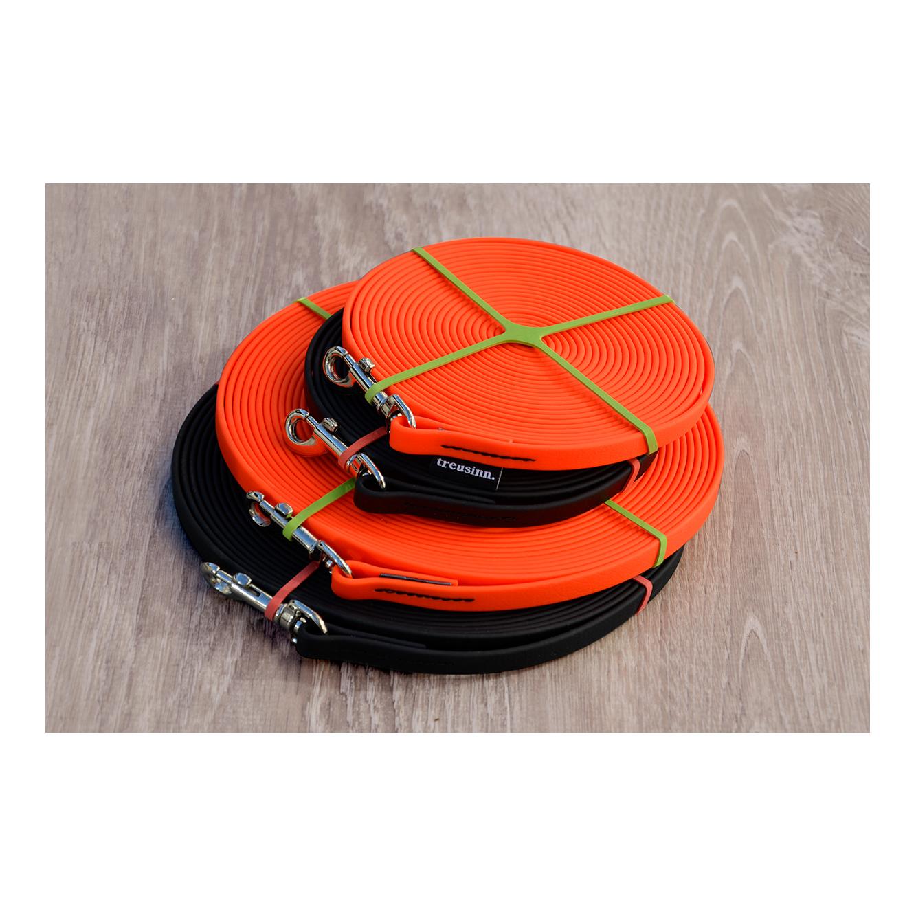Laisse à pister Biothane STAY - orange fluo Laisse à pister Biothane STAY - orange fluo