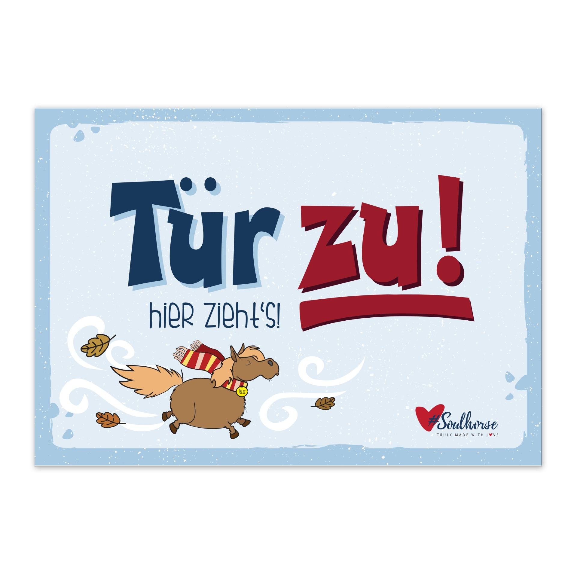 “Tür zu” Stallschild “Tür zu” Stallschild