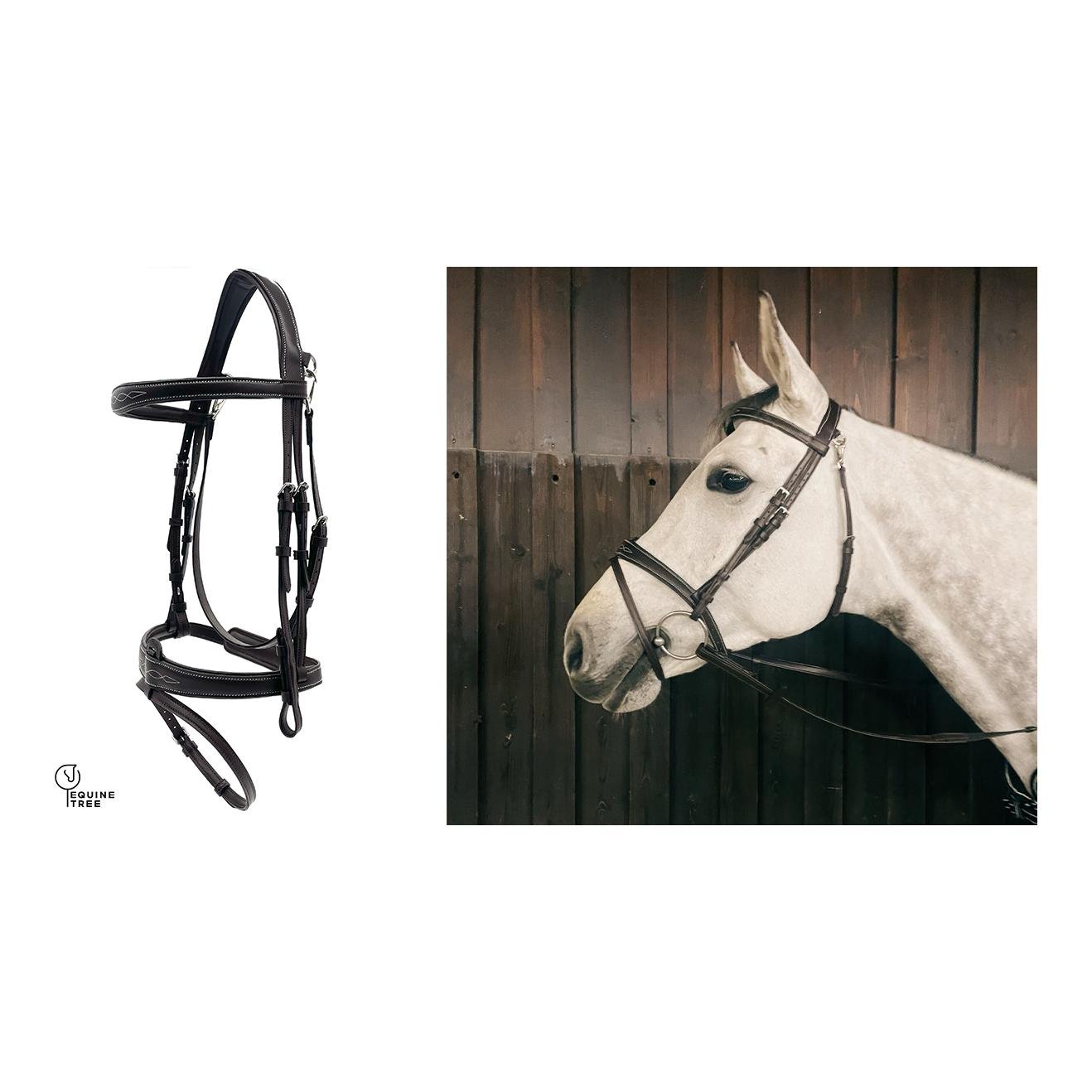 Zaumzeug Mela mit T-Strap Decor Stiching