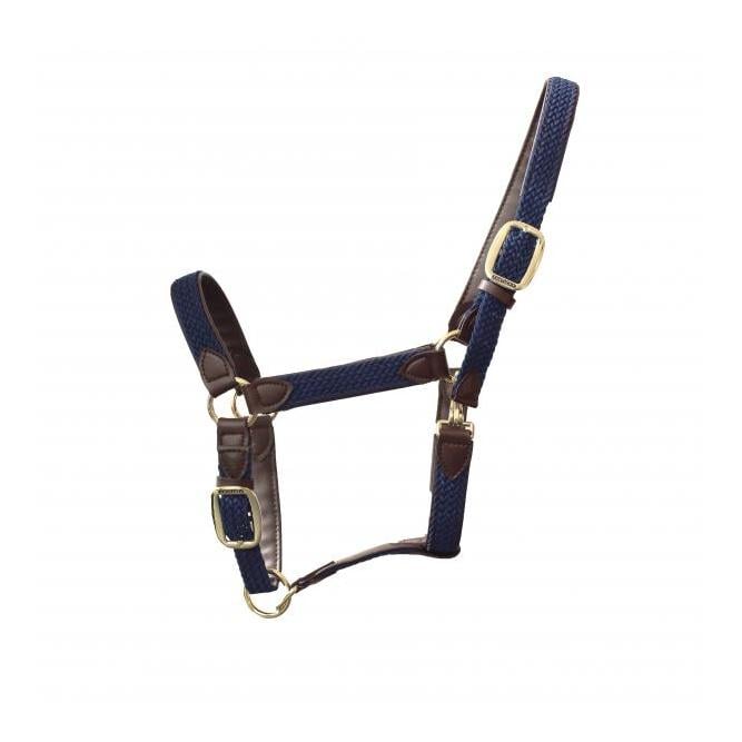 Stallhalfter Plaited Nylon - blau/braun Stallhalfter Plaited Nylon - blau/braun