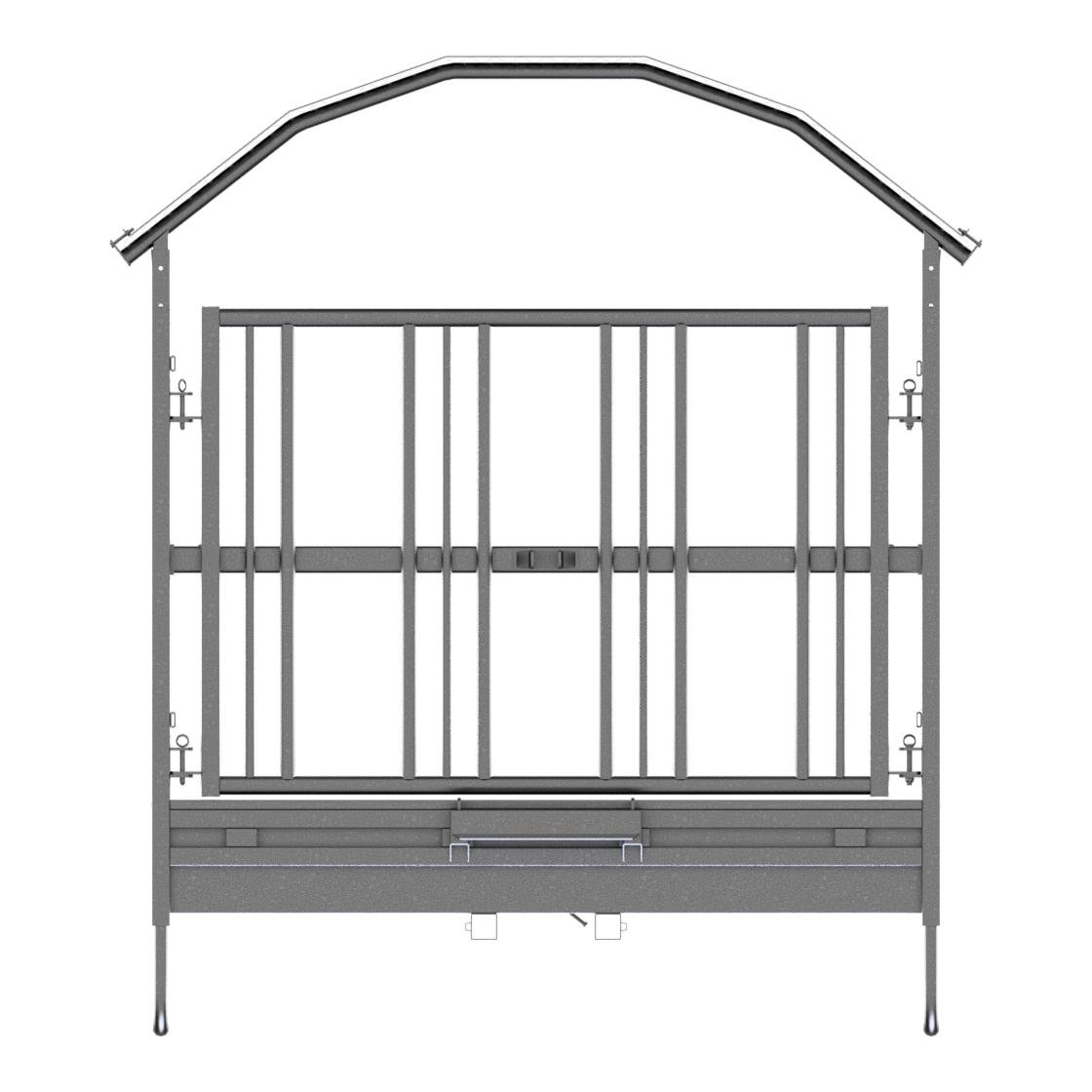 Agritubel Râtelier carré avec cornadis de sécurité