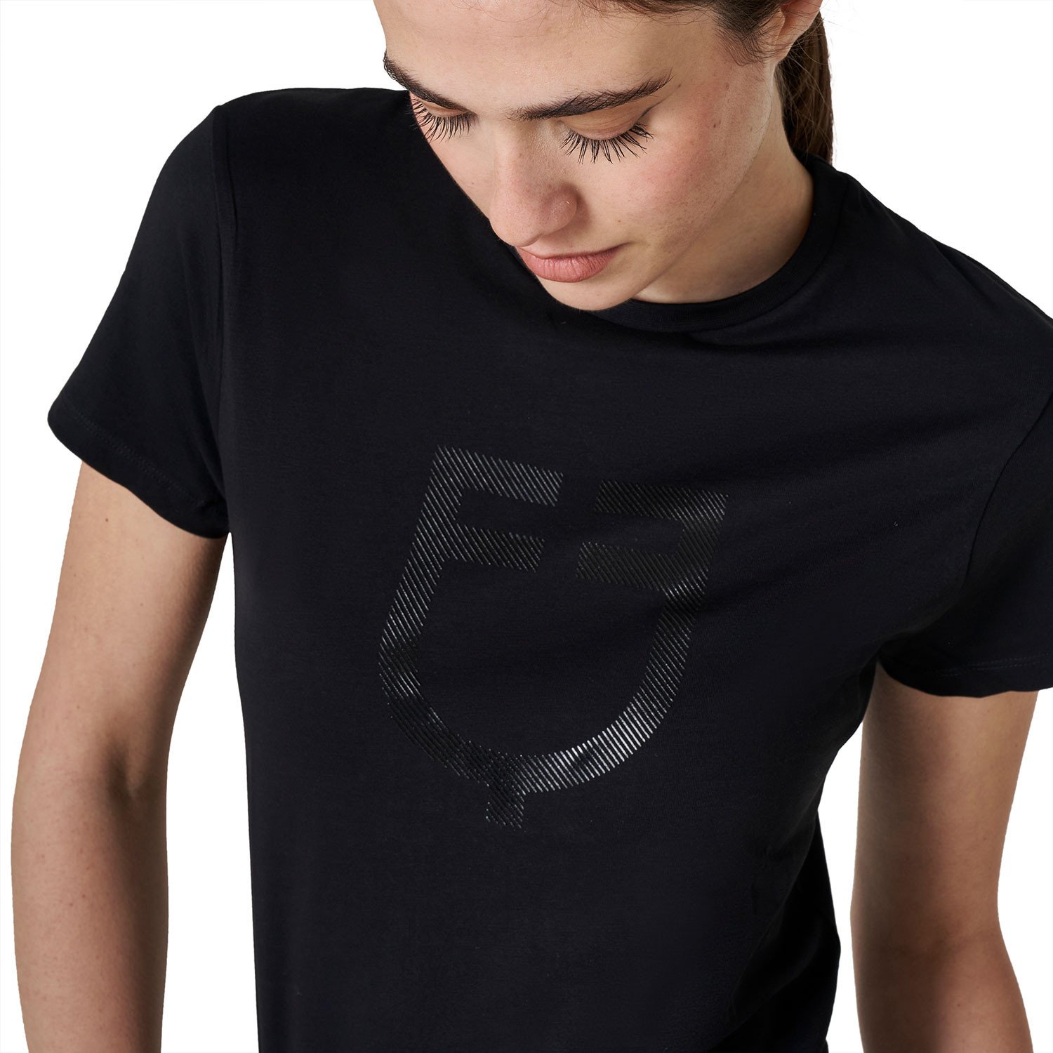 Equestro T-Shirt glossy Logo Damen