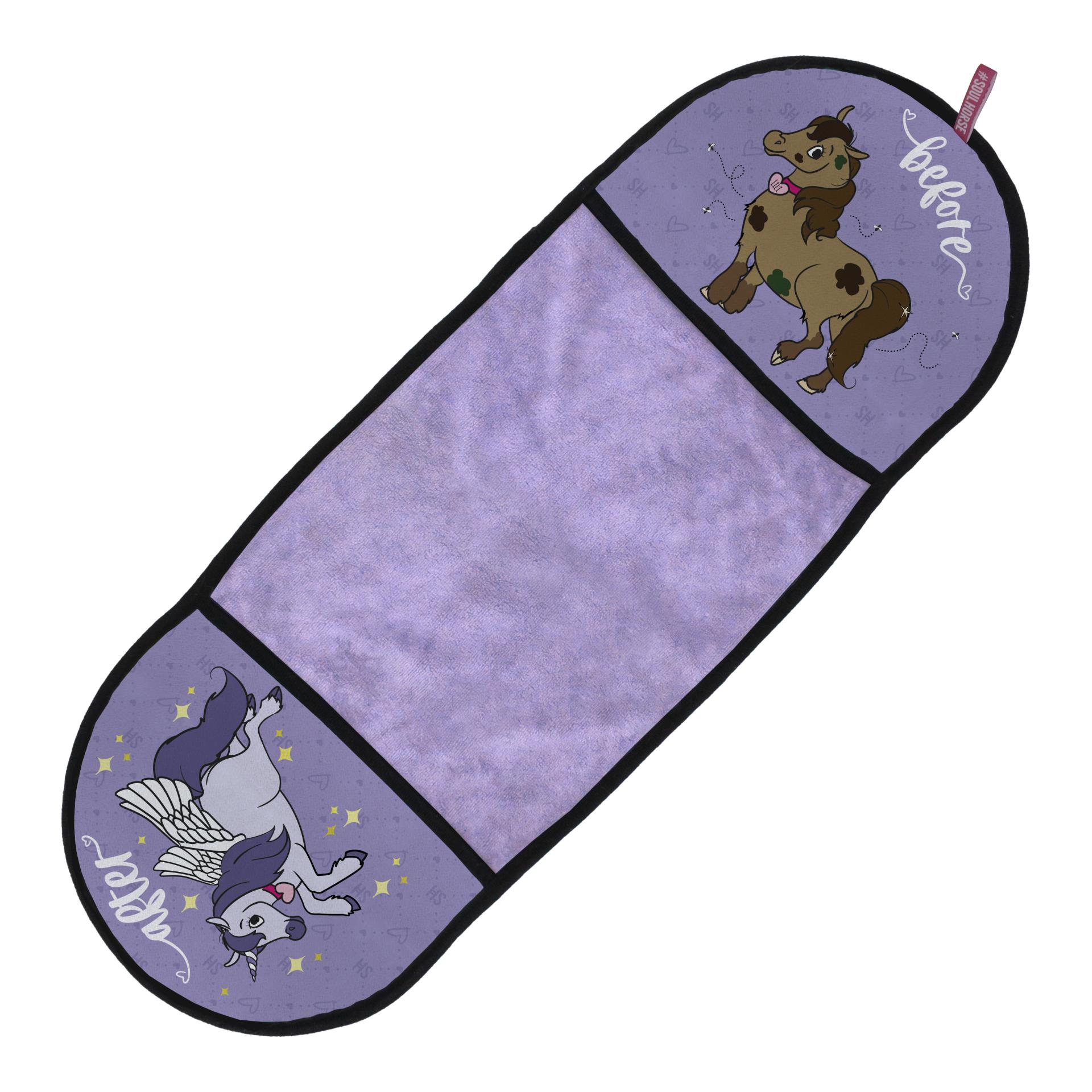 Soulhorse Luxuslappen Lila | Mikrofaserhandtuch mit Taschen
