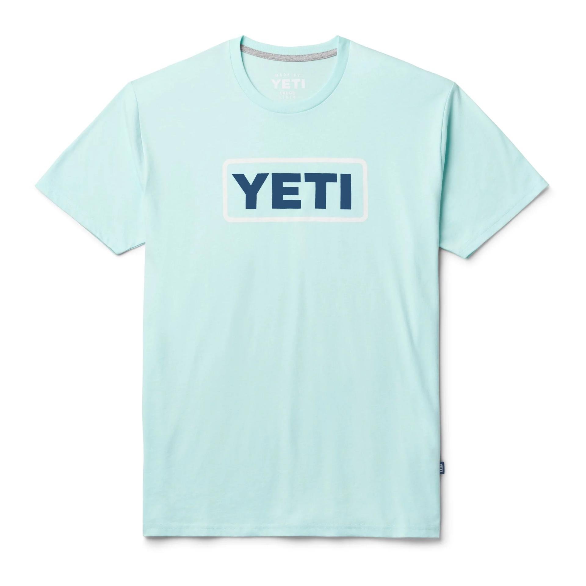 YETI Logo Badge Short Sleeve – T-shirt Couleur: Light Blue, Taille: M