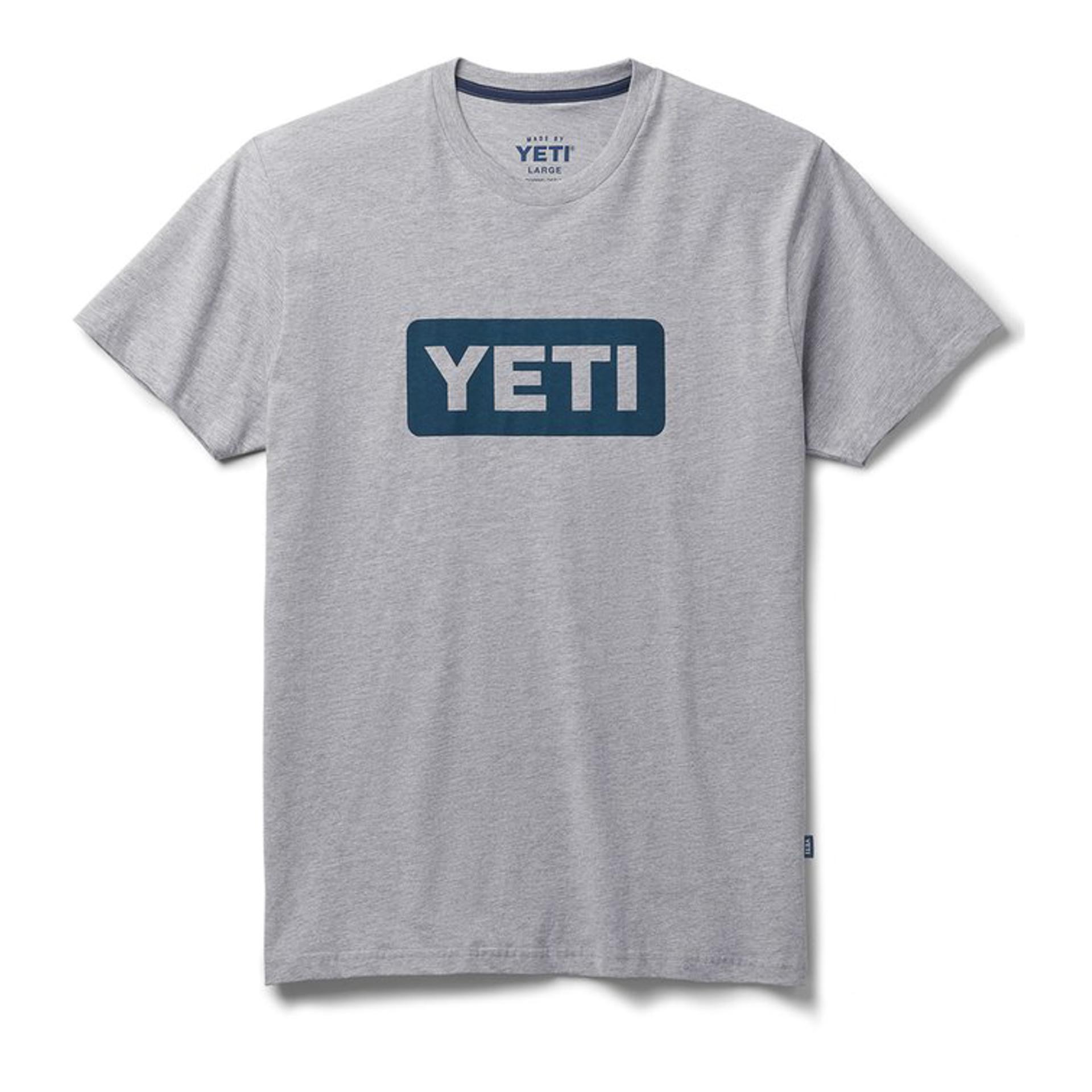 YETI Logo Badge Short Sleeve – T-shirt Couleur: Grey/Navy, Taille: M
