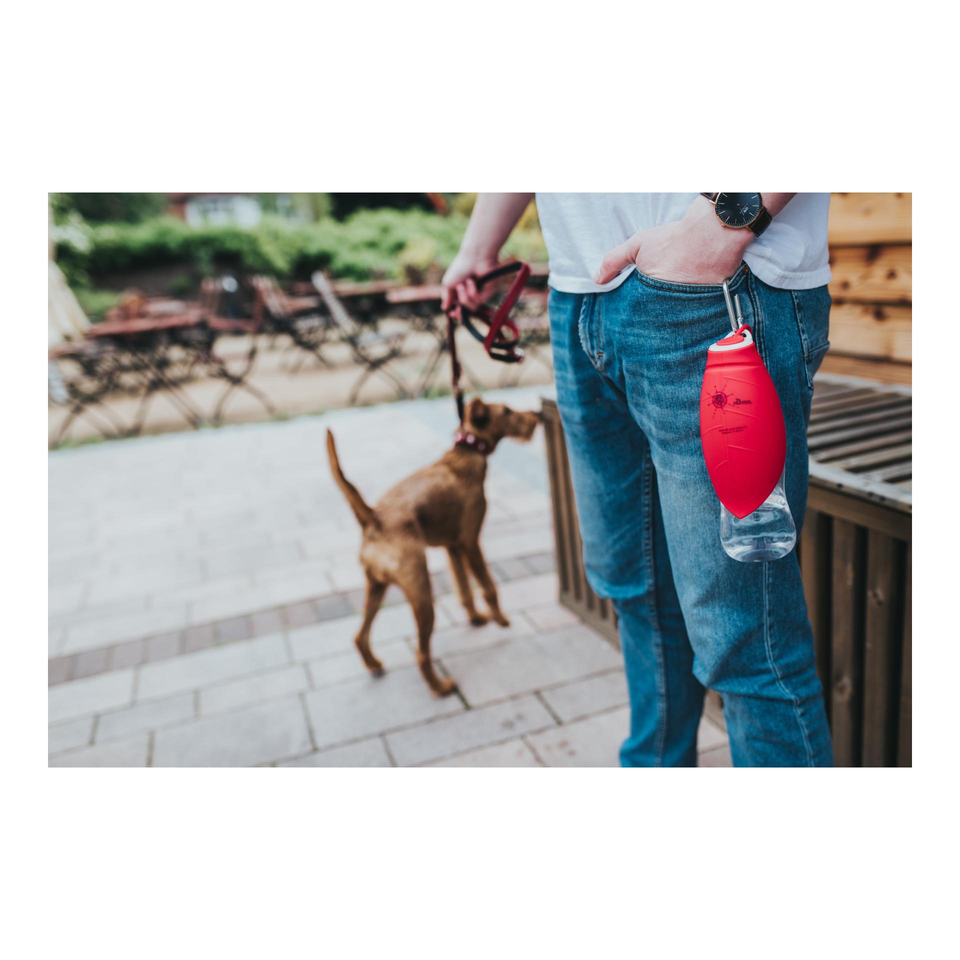 Outdoor Trinkflasche mit Silikonnapf List - rot Outdoor Trinkflasche mit Silikonnapf List - rot