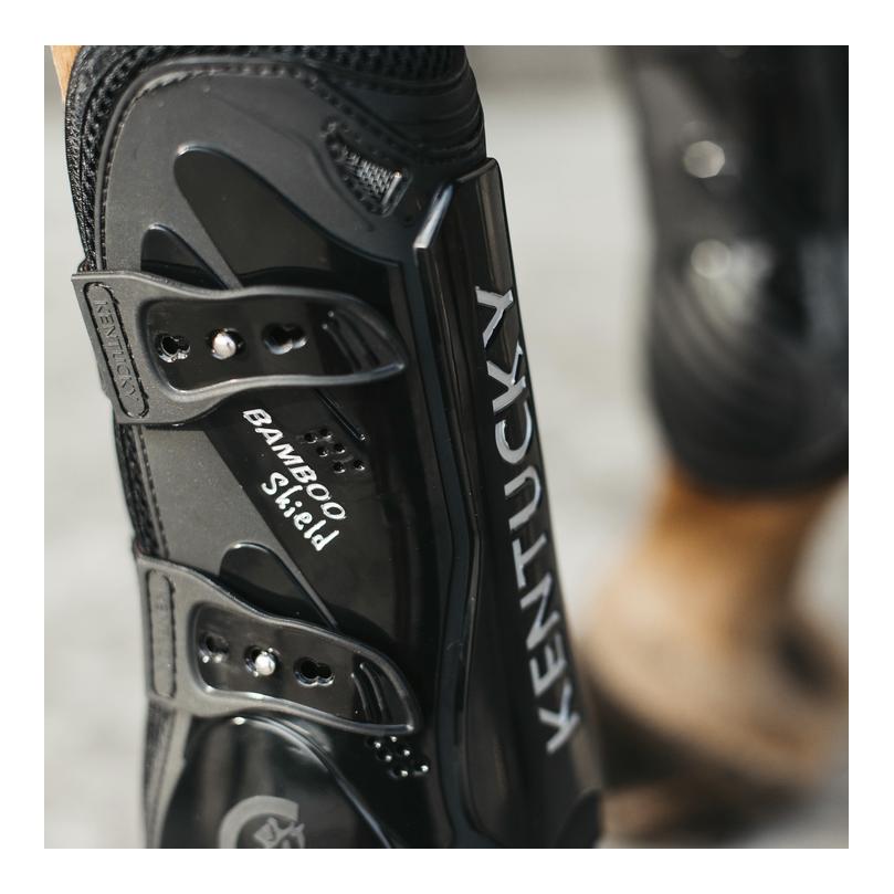 Gamaschen Bamboo Elastik - schwarz