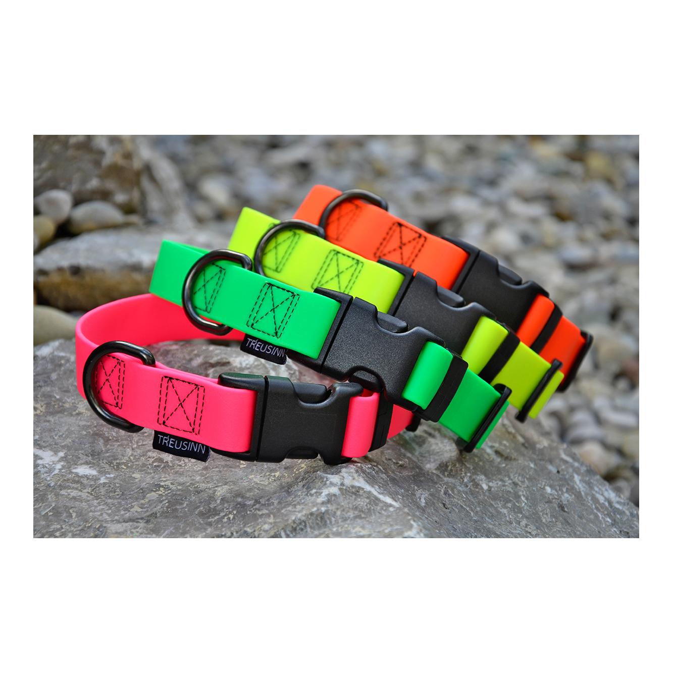 Collier pour chien Biothane STAY - orange fluo Collier pour chien Biothane STAY - orange fluo