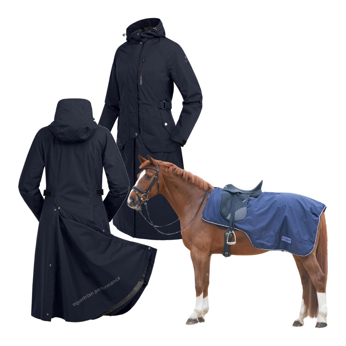 Regenset Regenmantel Fehmar + Ausreitdecke Comfort