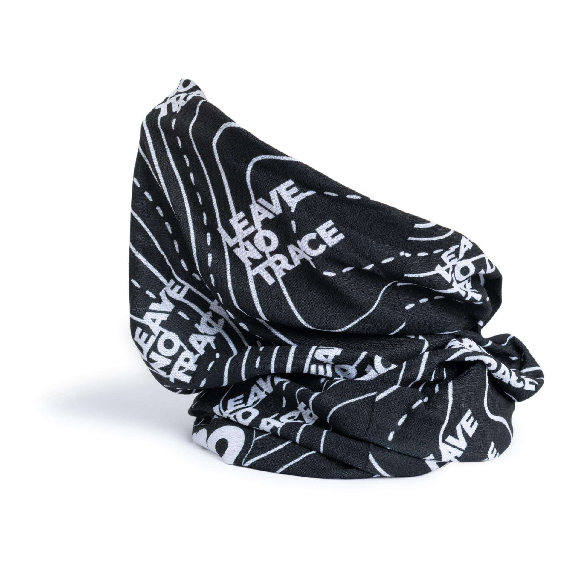 Foulard multifonction écharpe Leave no trace – noir