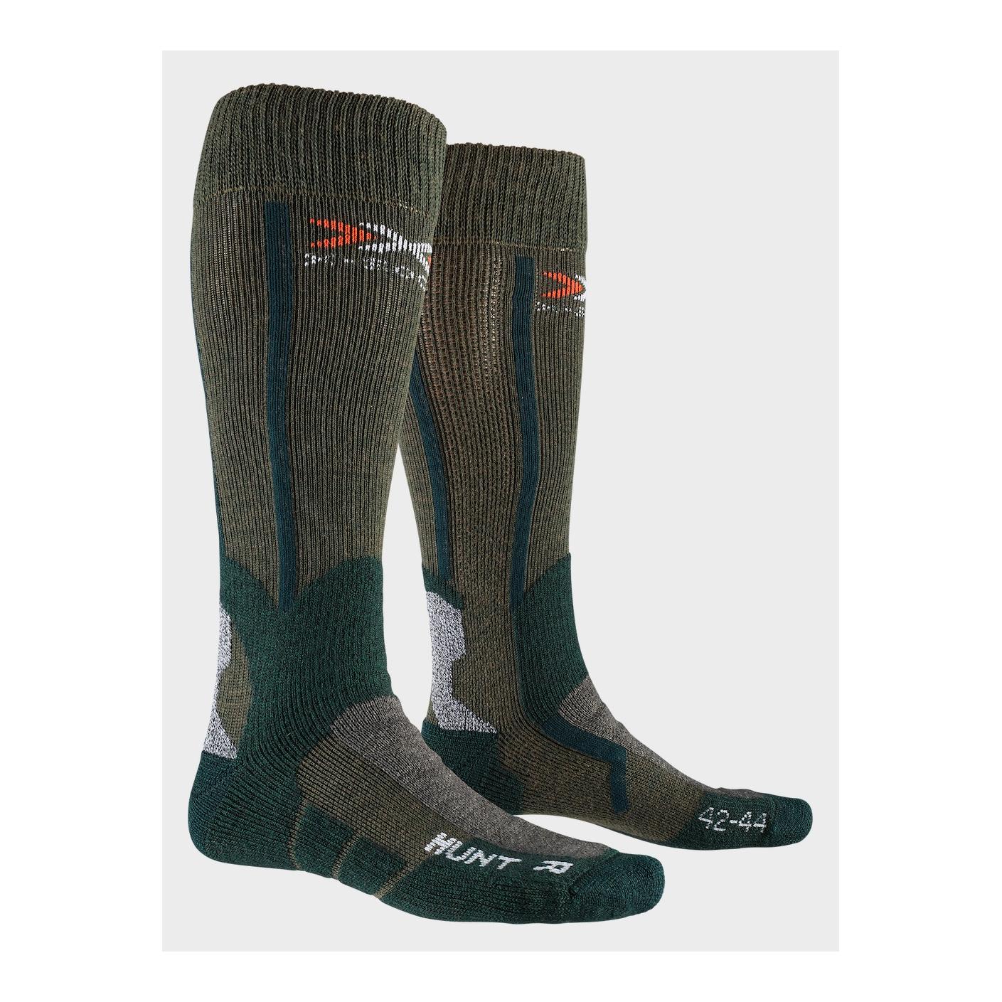 Hunt Long Socks Unisex - olive green/green