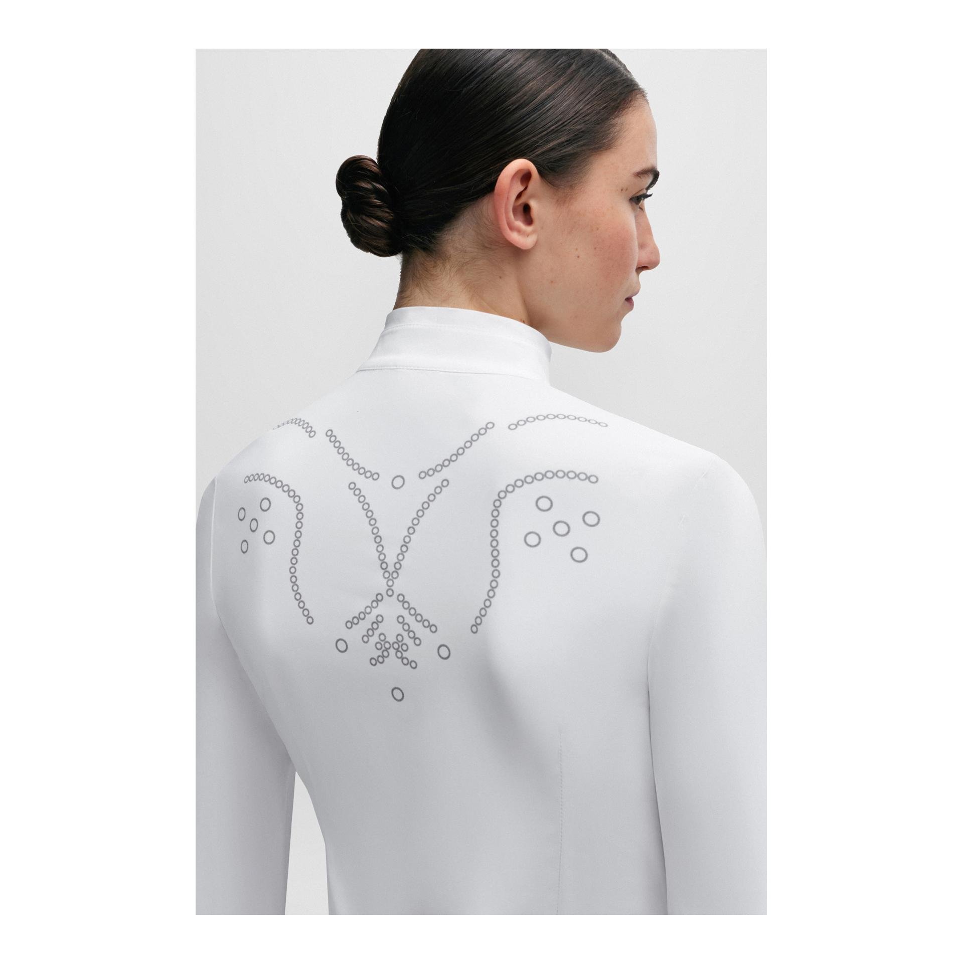 Turnierbluse Emma Flower Print Damen 