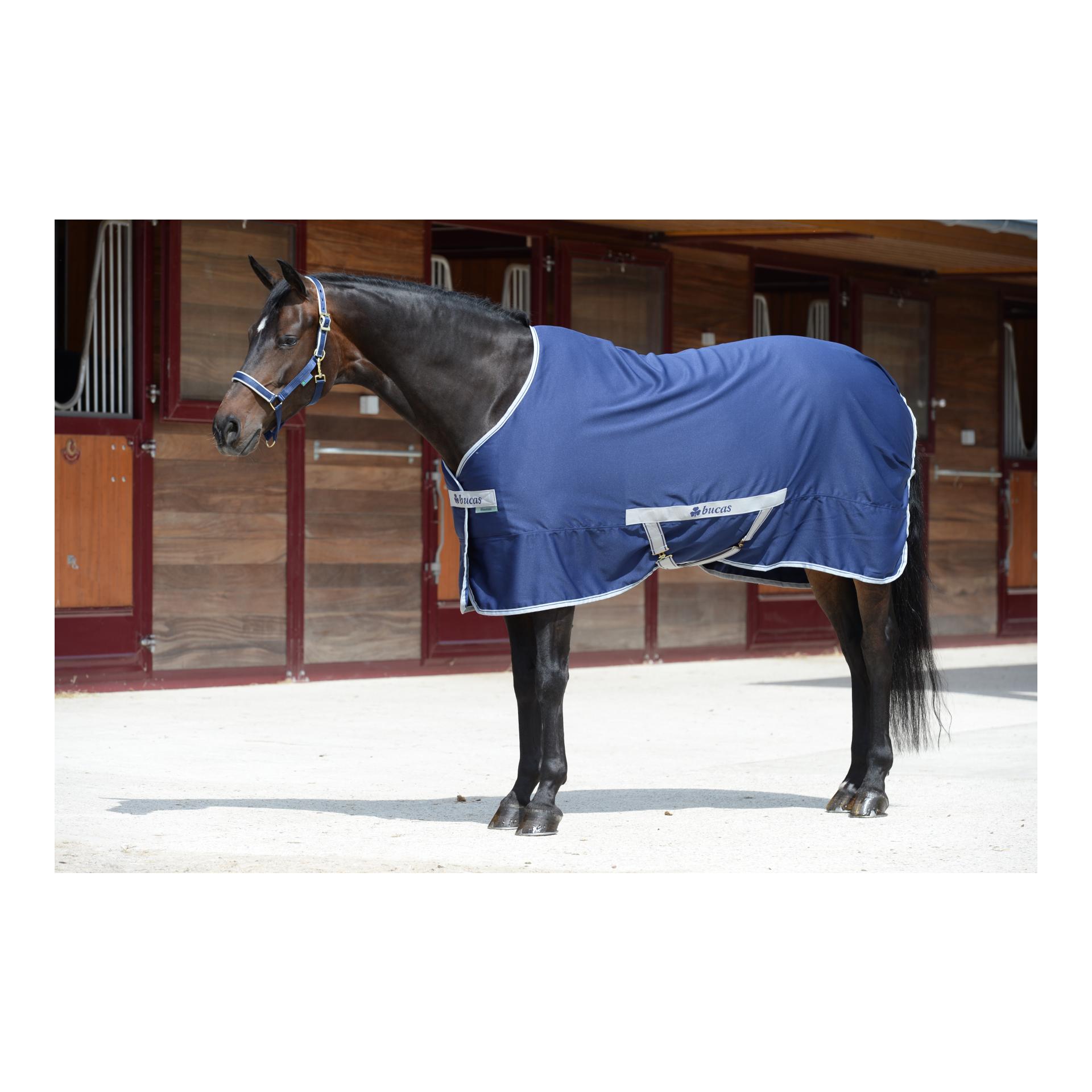 Stalldecke Freedom Twill Sheet 0g - navy/silber