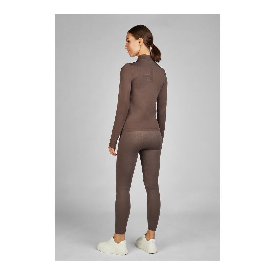 Trainigsshirt Zip Seamless Damen