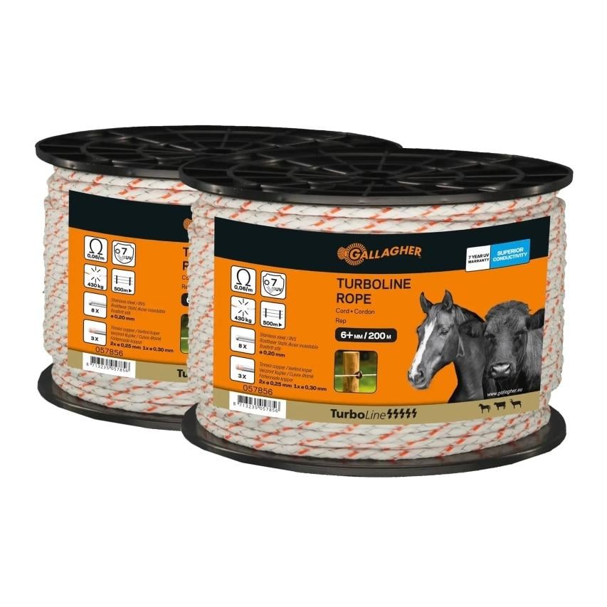 Gallagher Duopack TurboLine Cord - Weiss -