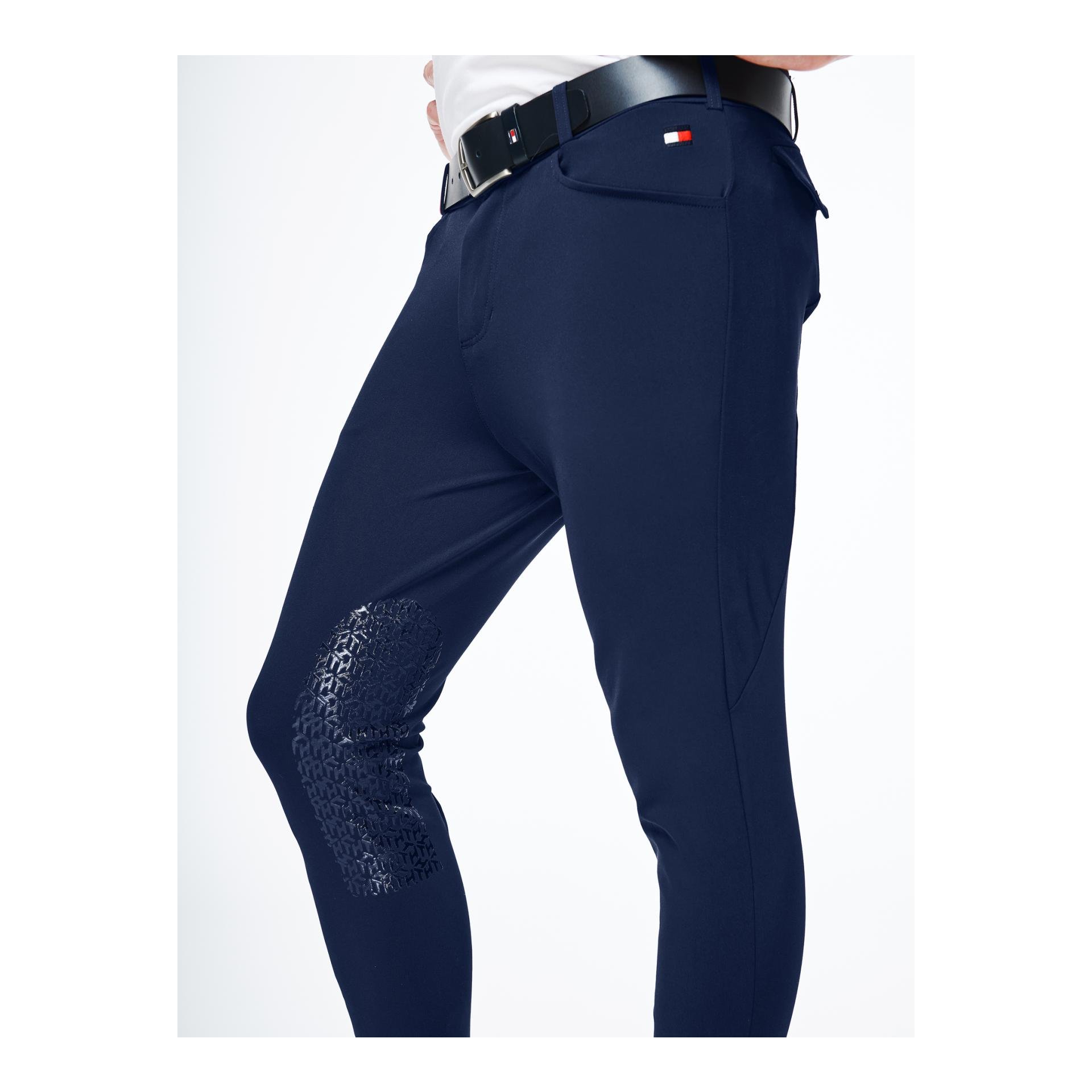 Pantalon d'équitation Performance avec grip au genou pour hommes - ciel désert