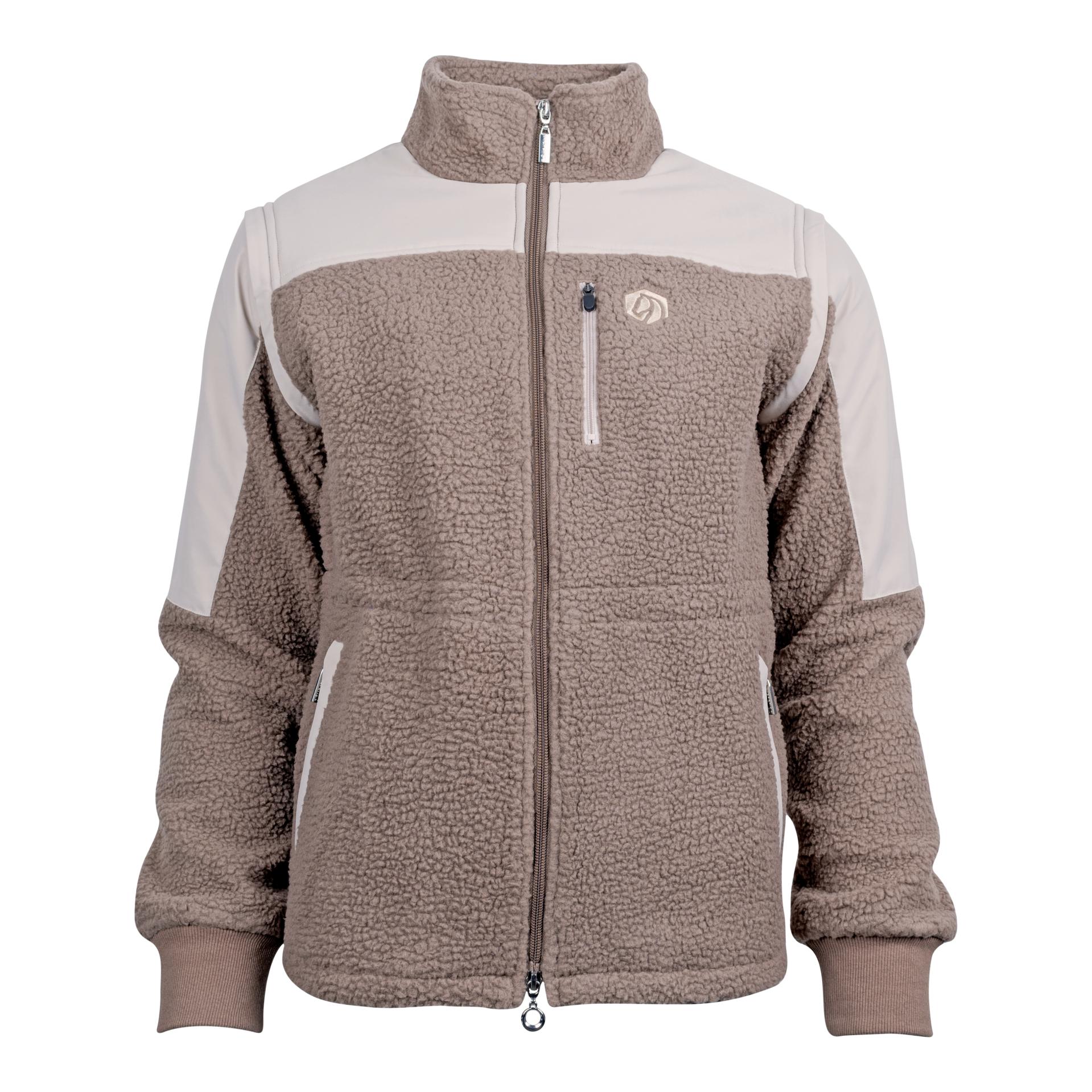 Marengo Veste en polaire teddy SoSoft 2in1 | Veste & Gilet Couleur: Earth Brown, Grösse Jacke: XXXL