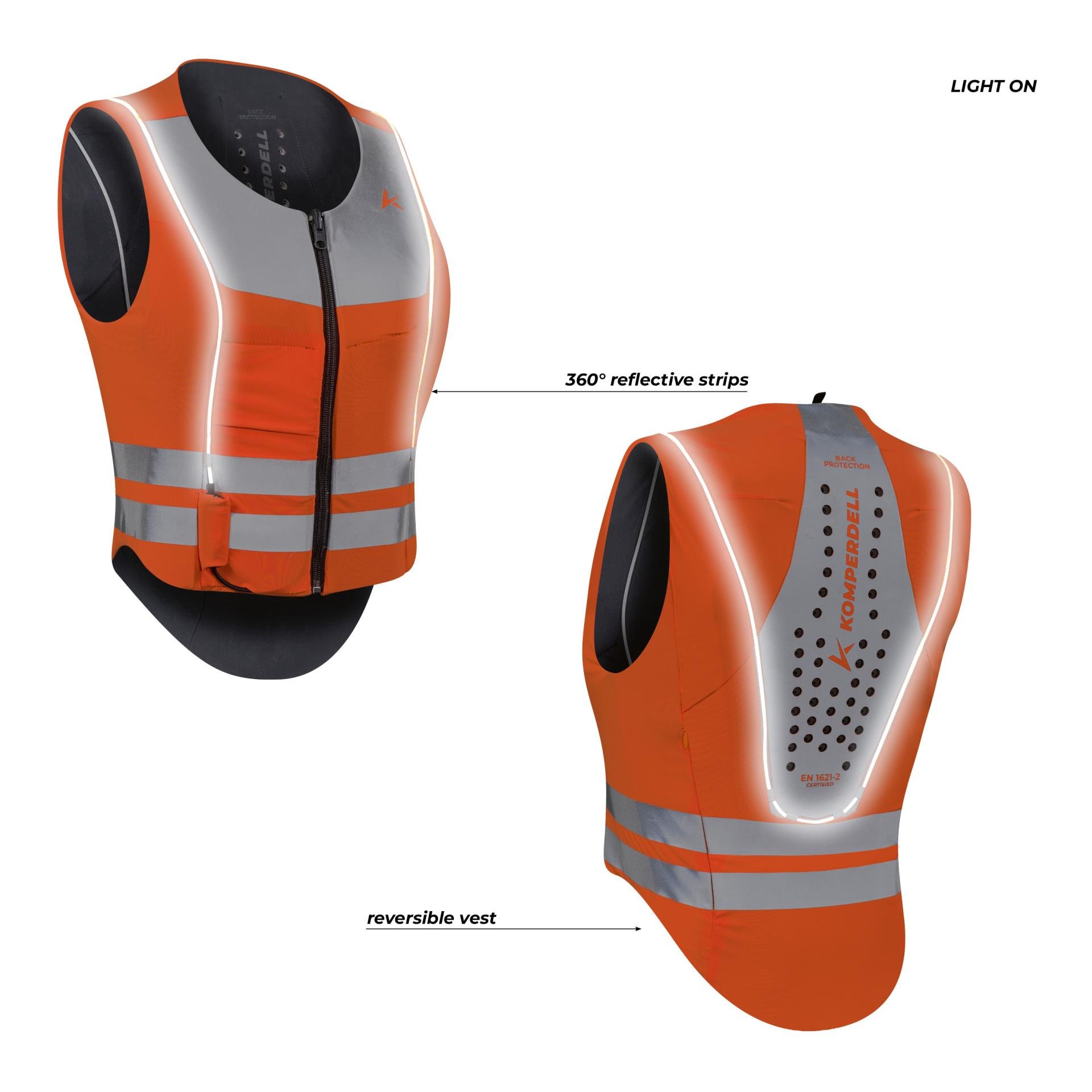 Komperdell Rückenprotektor Ballistic FlexFit High Visibility