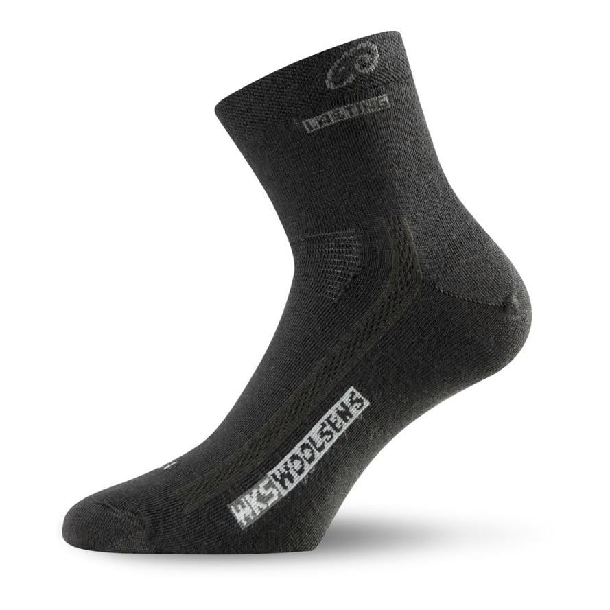 Lasting Chaussettes de randonnée unisexe en mérinos WKS Sommer - noir Taille des chaussettes: S (EU 34-37)