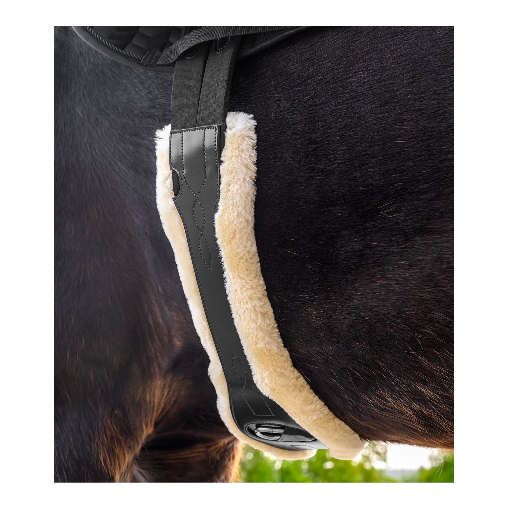 Ledersattelgurt mit ECO Wool