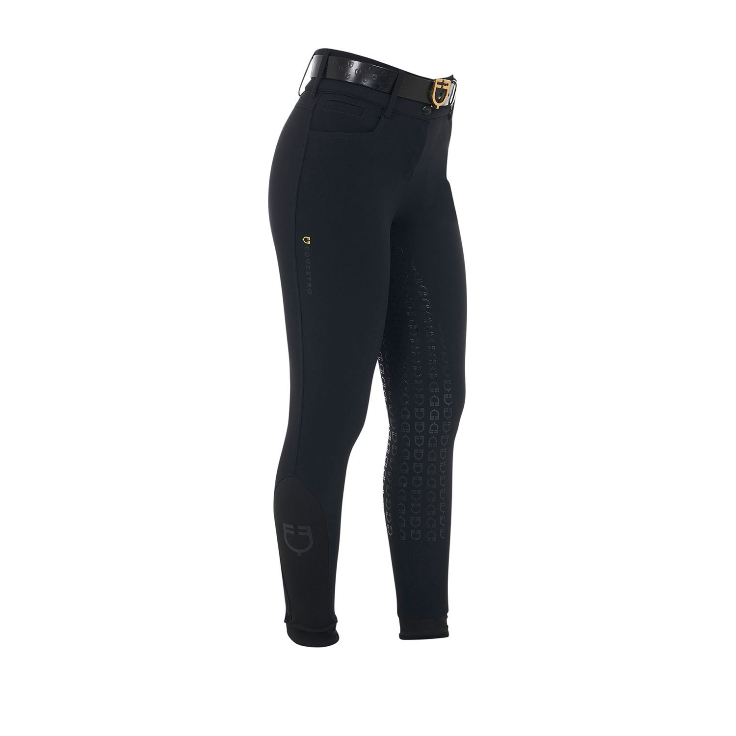 Winterreithose Highwaist Kniebesatz Damen
