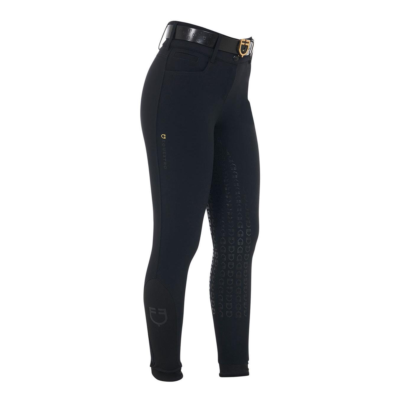Winterreithose Highwaist Kniebesatz Damen