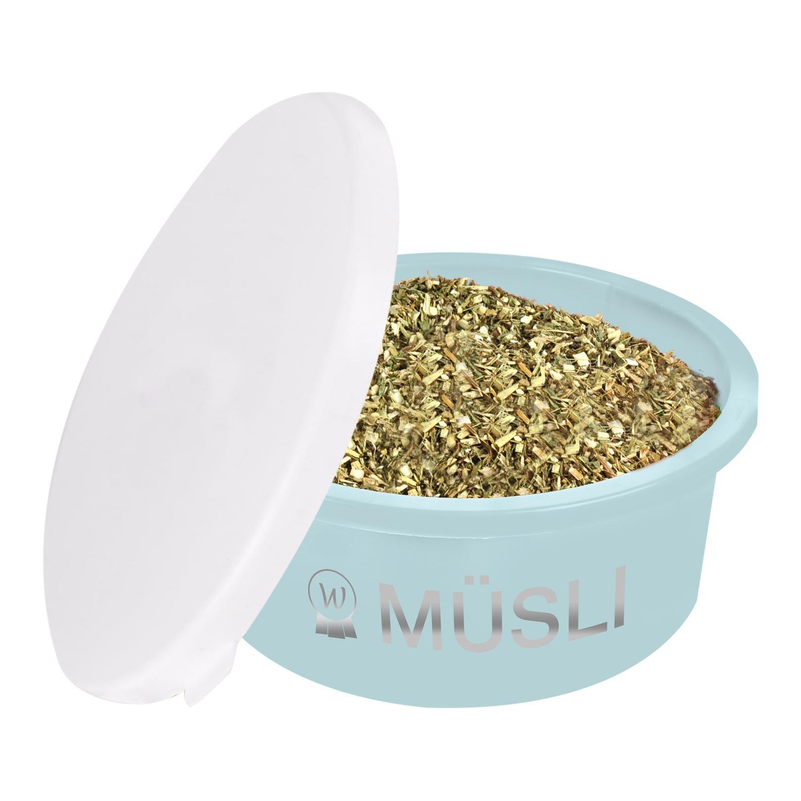 Waldhausen Müsli-Schale mit Deckel Contenu: 5 Liter, Couleur: Türkis