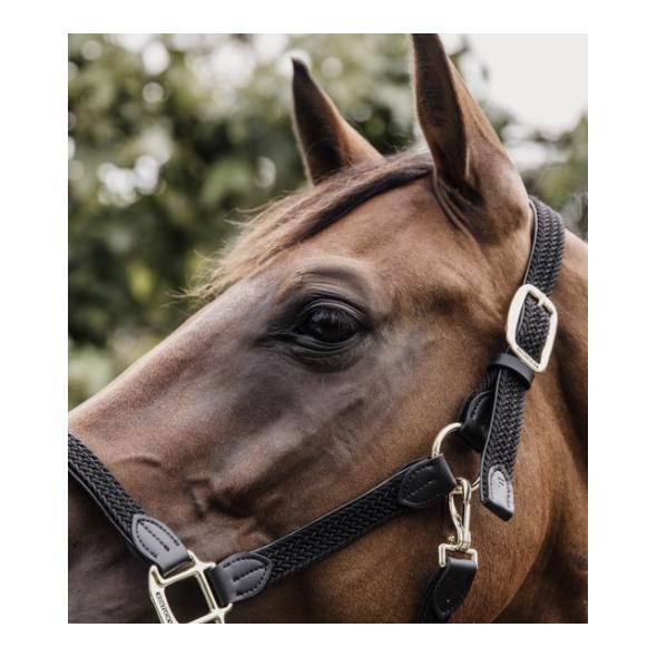 Stallhalfter Plaited Nylon - schwarz Stallhalfter Plaited Nylon - schwarz