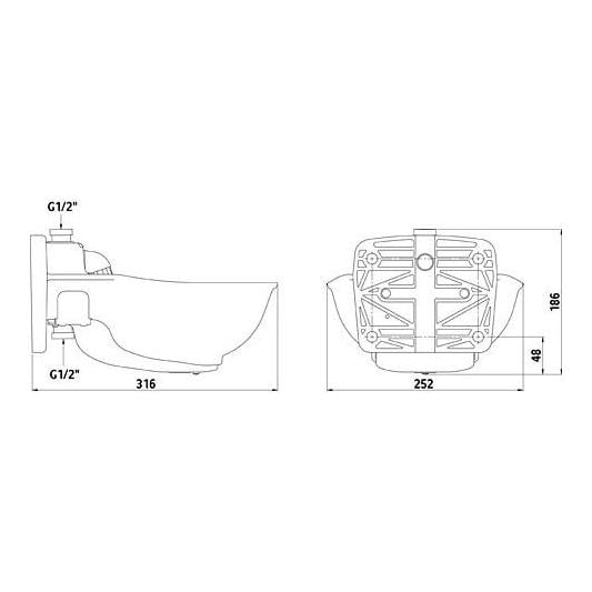 Abreuvoir en plastique HP20 sans RBH
