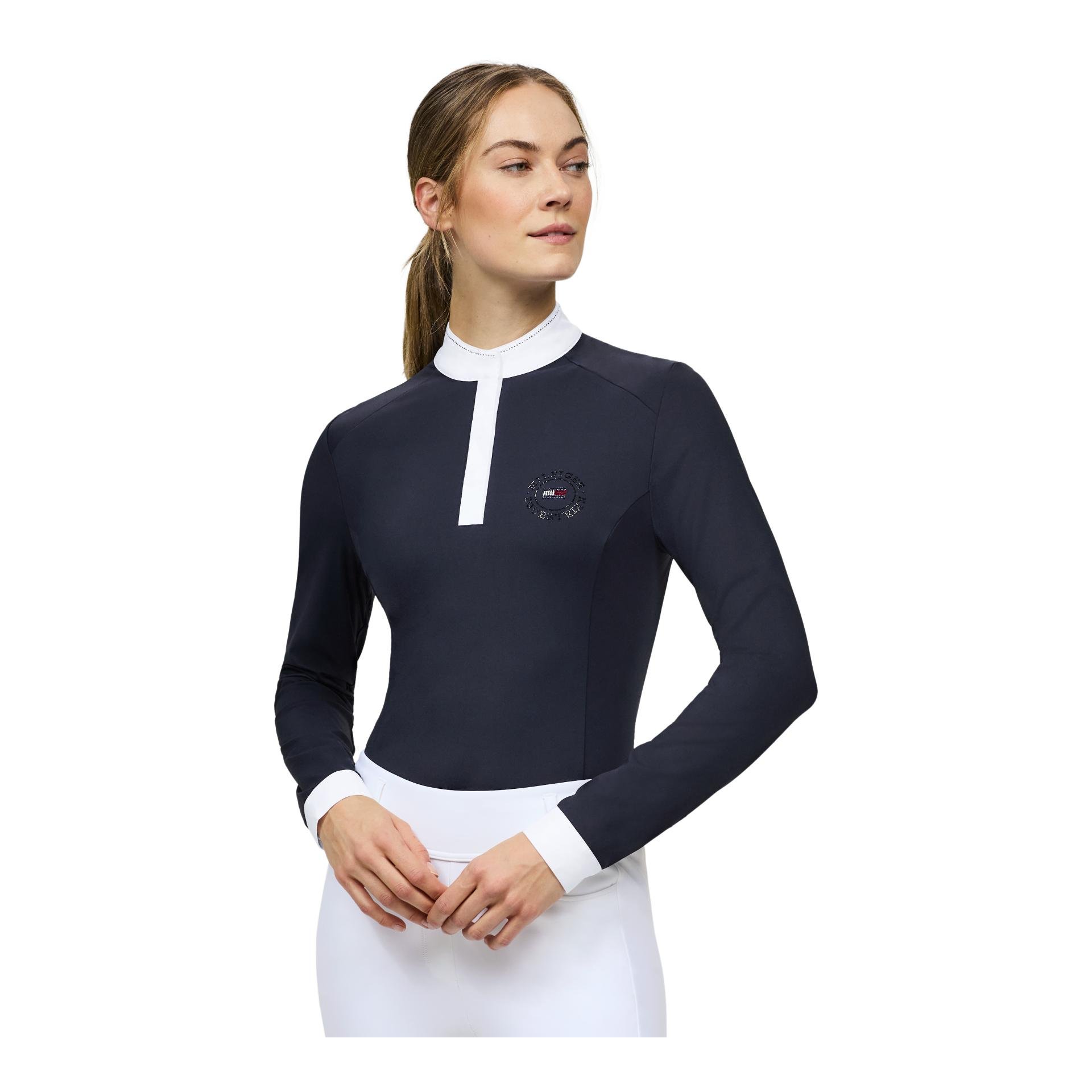 Turniershirt Taylor Langarm Strass Damen