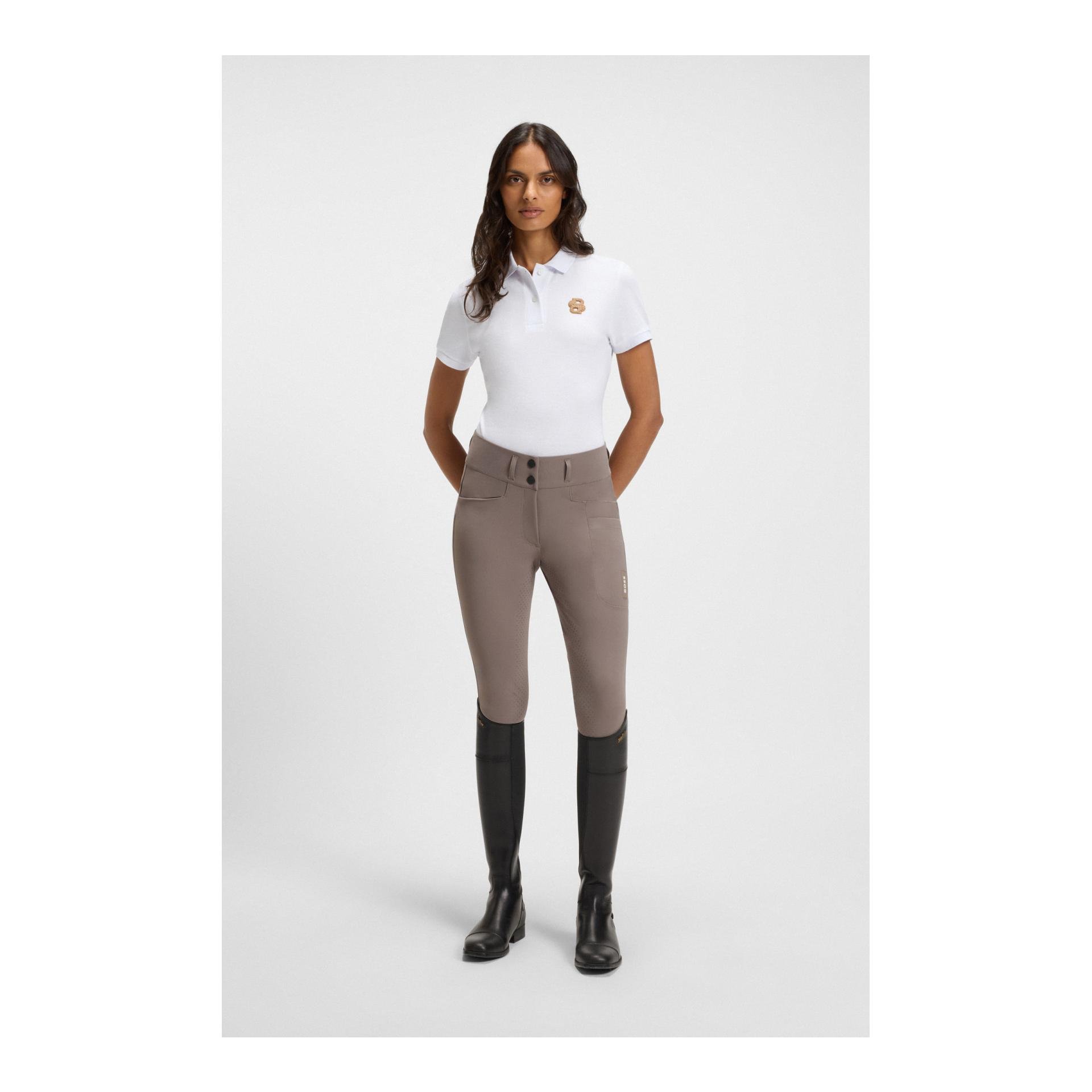 BOSS Equestrian Hailey Pantalon d'équitation à taille haute pour femmes